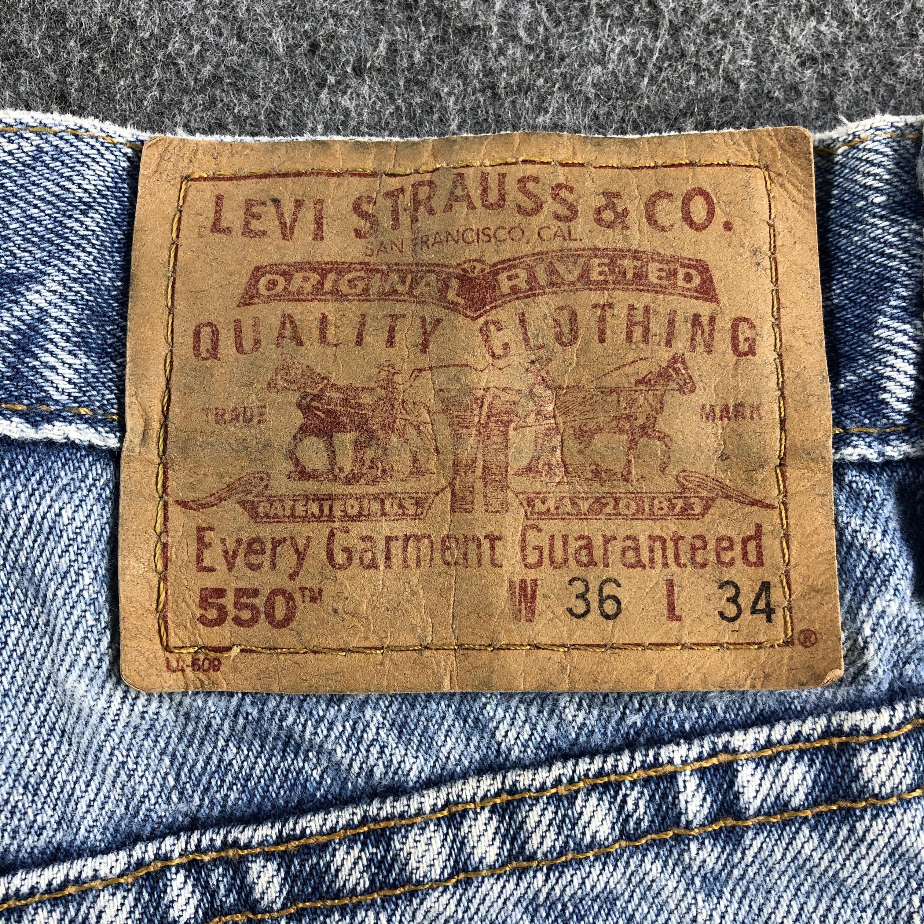Levi's Vintage 90s Blue Wash Levis 550 Jeans-J2413 Size US 34 / EU 50 - 5 Thumbnail