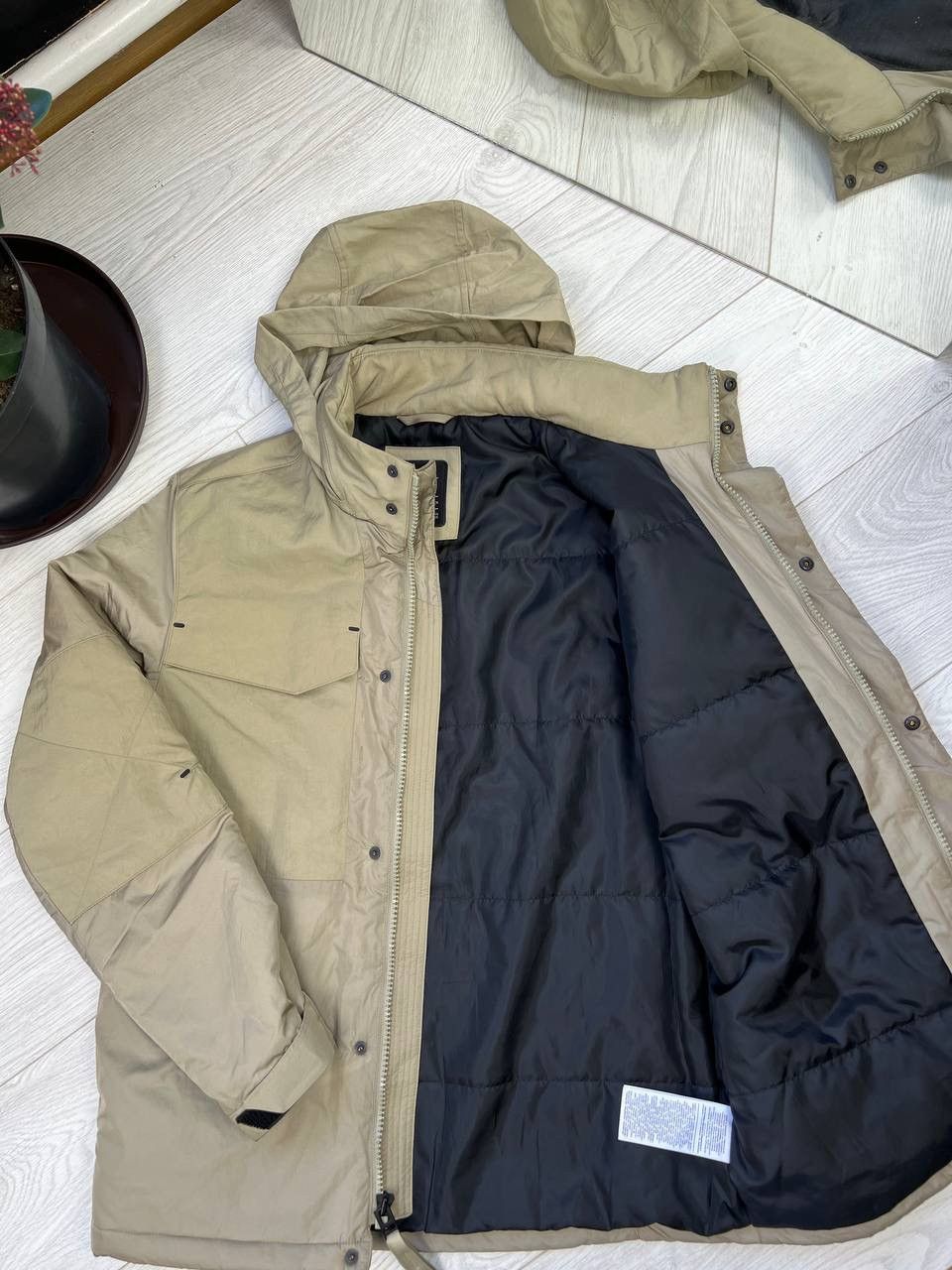 Nike Nike Blank Logo Beige Jacket Parkas Size US S / EU 44-46 / 1 - 7 Thumbnail