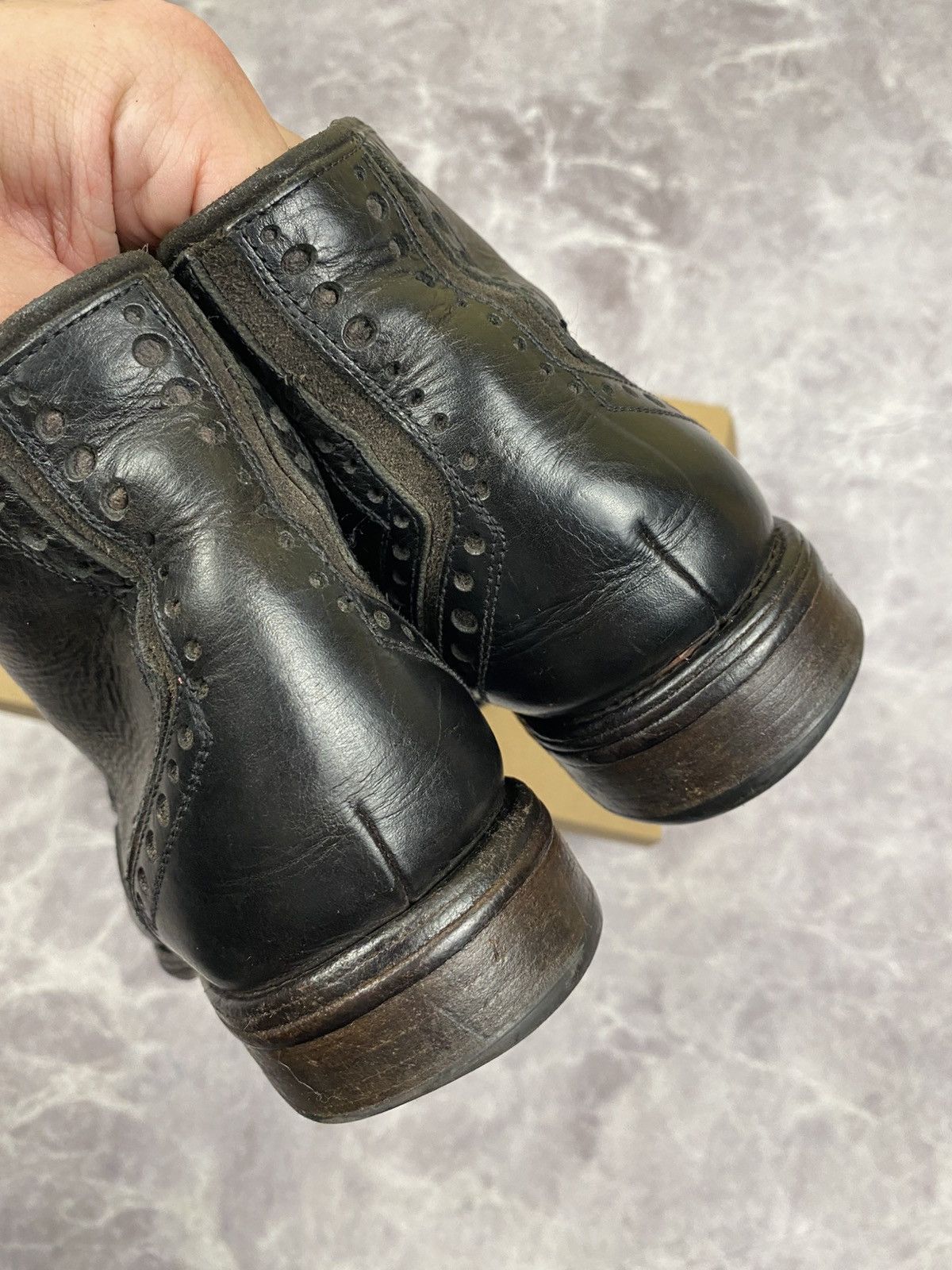 Dolce & Gabbana Dolce Gabbana Leather Brogue Boots Size: 41 Size US 8 / EU 41 - 12 Thumbnail