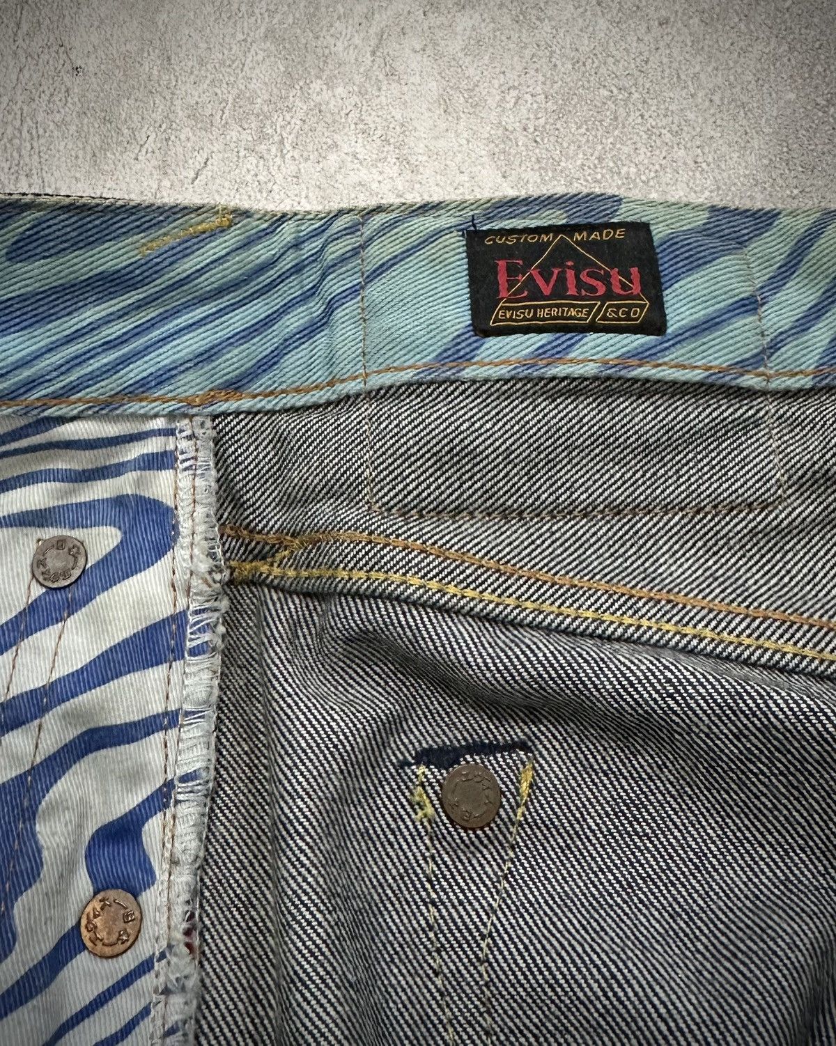 Evisu Evisu Daicock Red Line Selvedge Jeans Size US 34 / EU 50 - 9 Thumbnail
