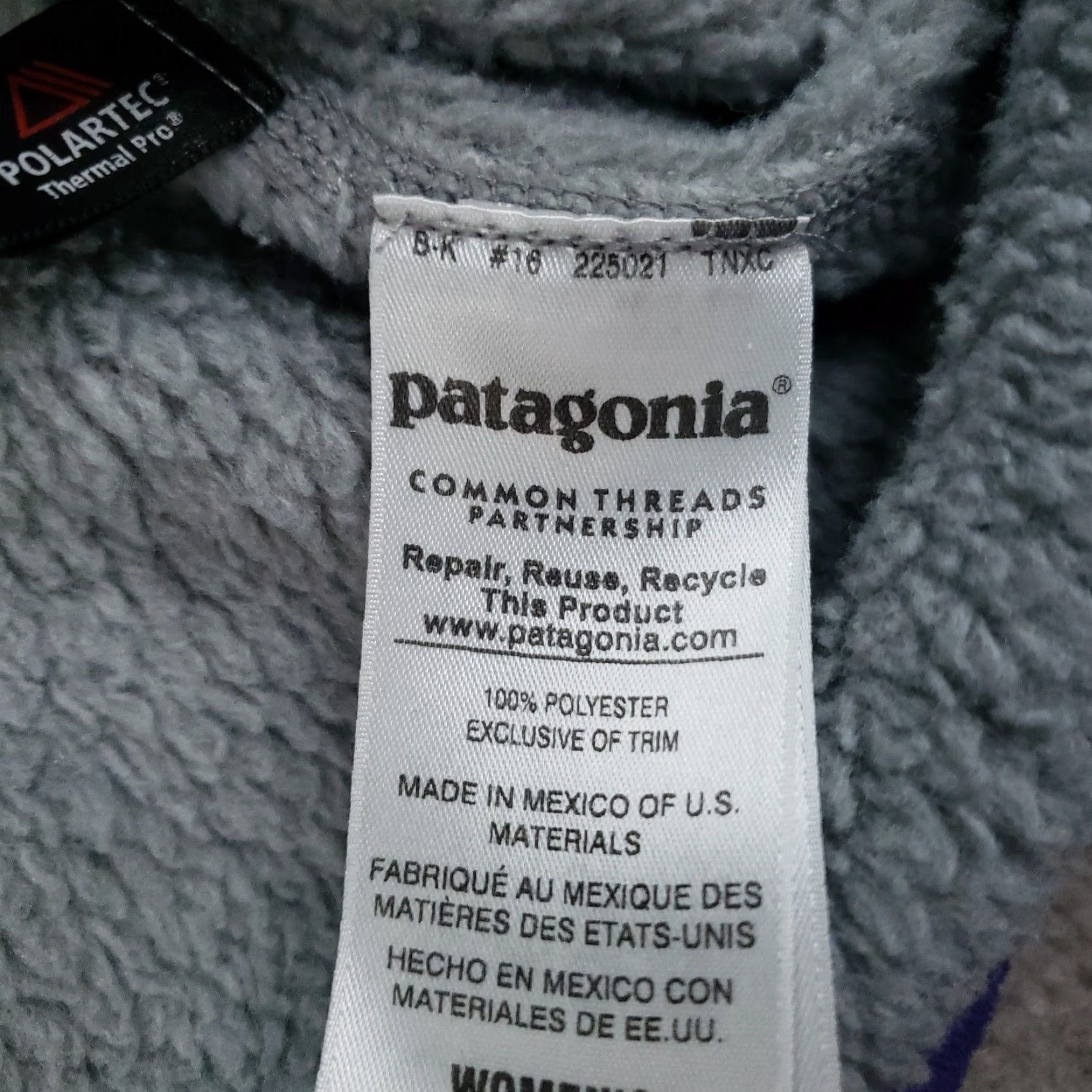 Patagonia Patagonia Re-Tool Jacket Women M Gray 1/4 Zip Fleece Casual Shirt Hoodie? Size M / US 6-8 / IT 42-44 - 7 Thumbnail
