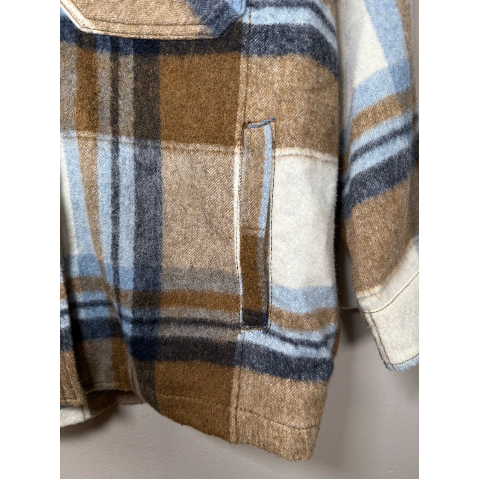 Zara Zara plaid wool blend Overshirt Shackst XS Size XS / US 0-2 / IT 36-38 - 8 Thumbnail