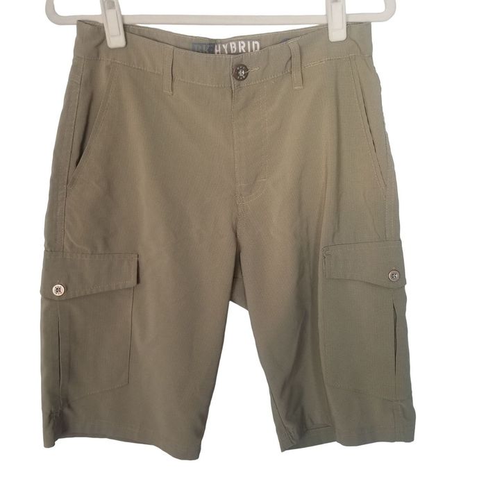 Bke BKE Mens 30 Tan Standard Fit Hybrid Cargo Shorts Pockets Grailed