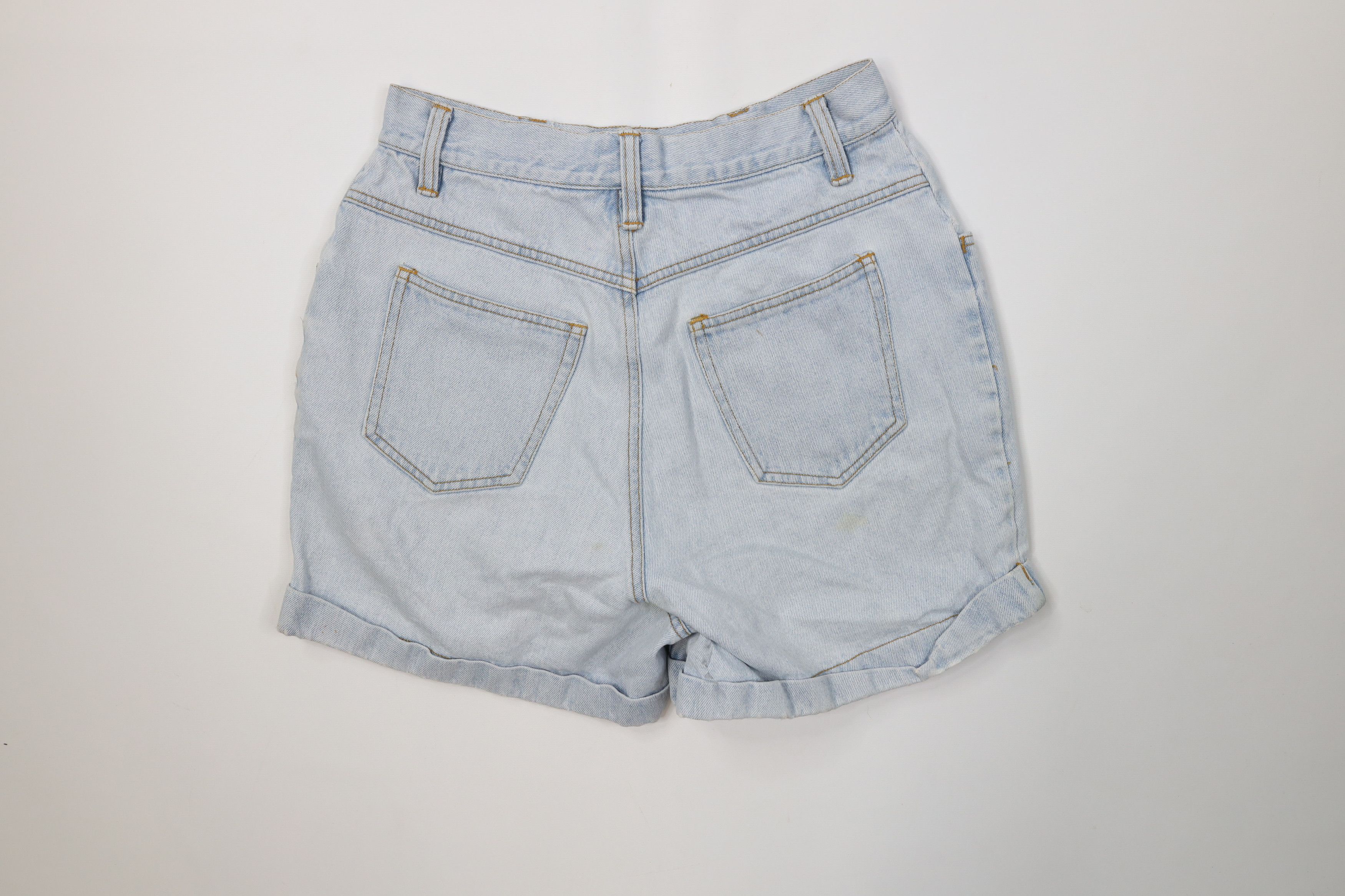 Vintage Vintage 90s The Limited Babydoll Cuffed Denim Jean Shorts Size 32" / US 10 / IT 46 - 7 Thumbnail