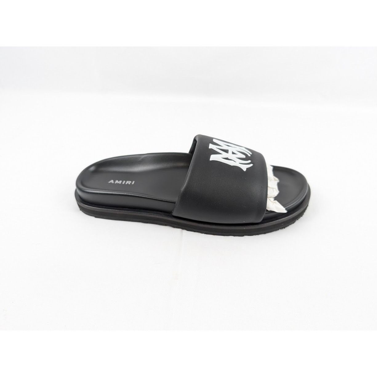 Amiri o1rshd1 Leather Slide in Black / White Size US 7 / EU 40 - 2 Thumbnail