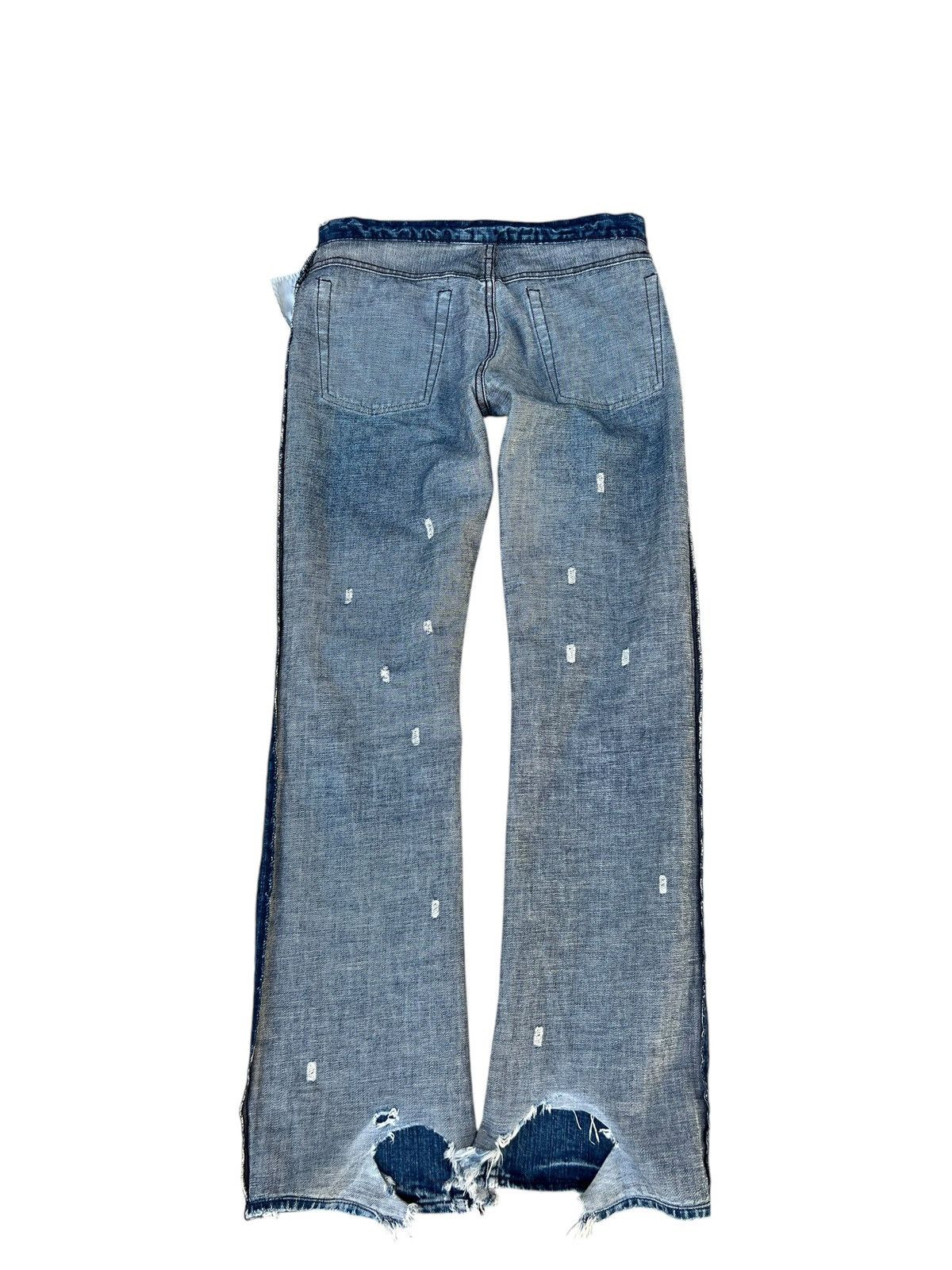 Vintage ABX. Japan Ripped Distressed Denim Studded Bootcut Jeans Size US 30 / EU 46 - 20 Thumbnail