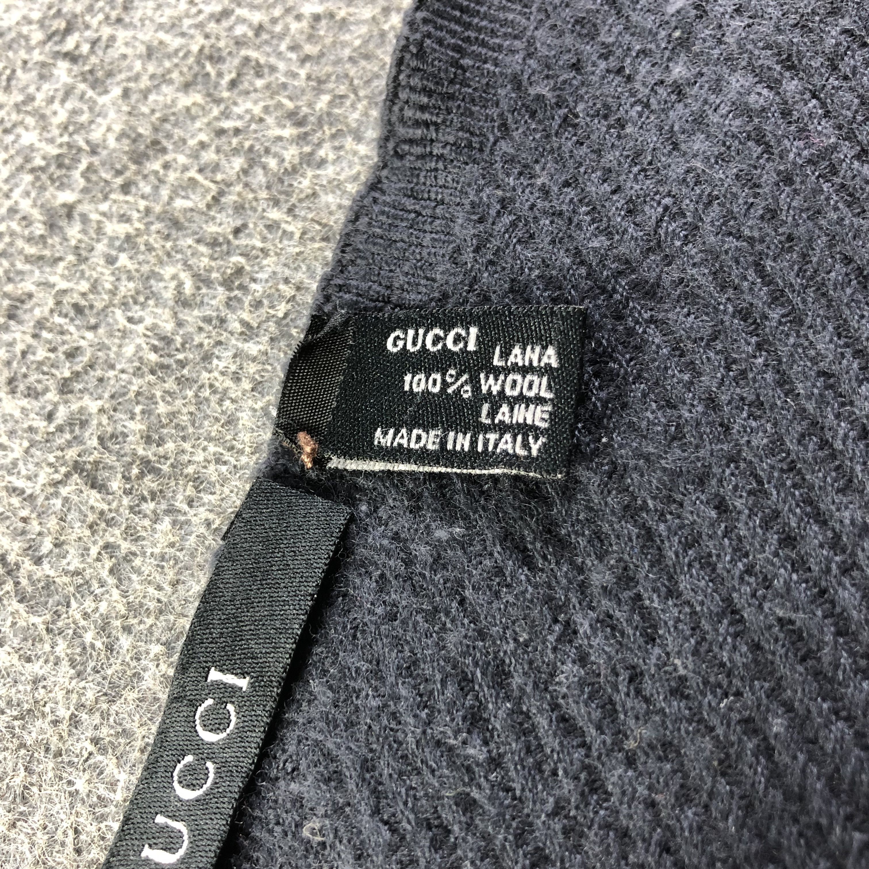 Vintage Gucci Wool Scarf Muffler Neck Wrap V1782 Size ONE SIZE - 4 Thumbnail