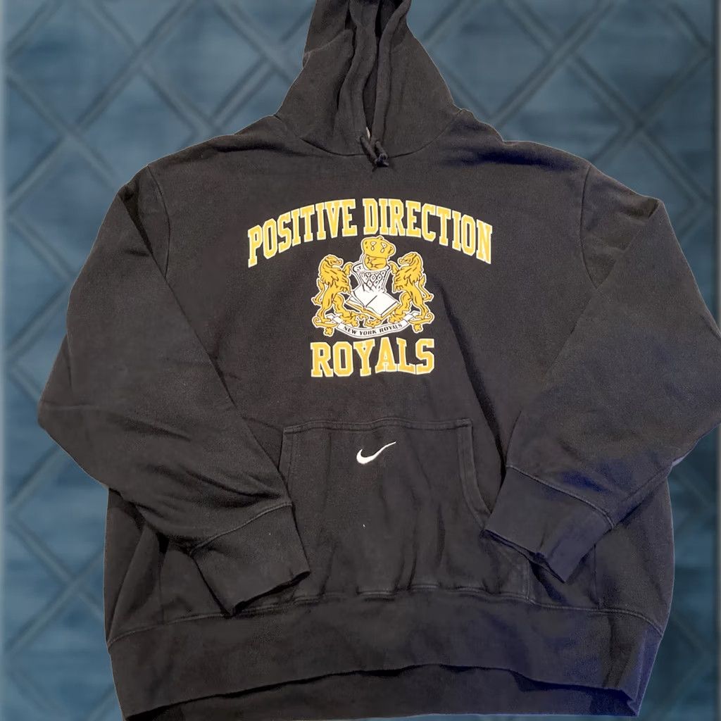 Nike VINTAGE Nike Hoodie XXL Blue RARE Team NEW YORK ROYALS Positive Direction Center Swoosh Size US XXL / EU 58 / 5 - 1 Thumbnail