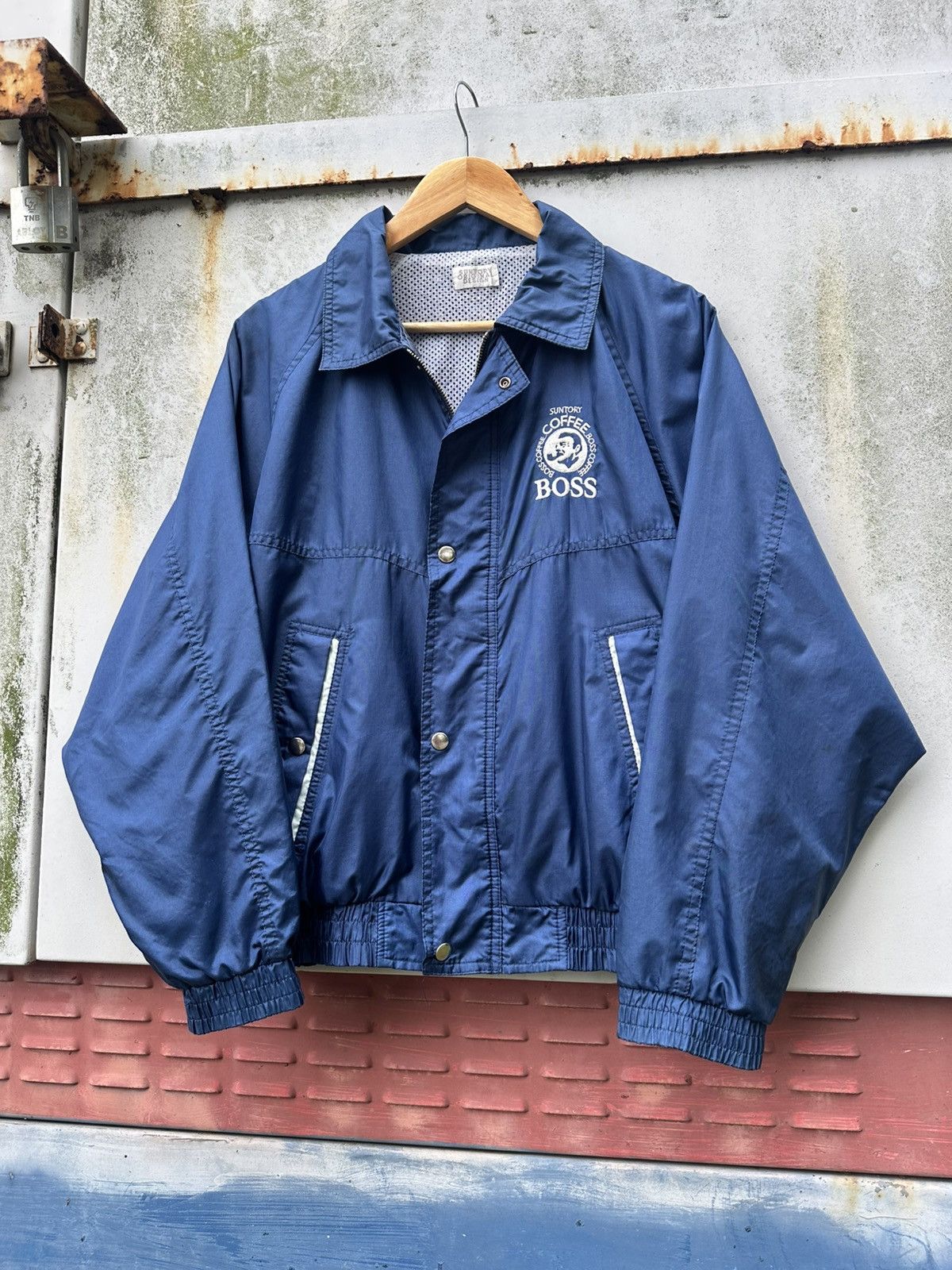 Vintage 👹Vintage Suntory Boss Coffee Light Bomber Jacket Size US M / EU 48-50 / 2 - 6 Thumbnail