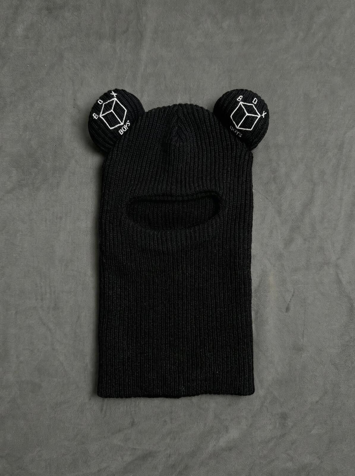 Japanese Brand Deadstock Box Boys Drill Black Balaclava Ski Mask OS Size ONE SIZE - 1 Thumbnail