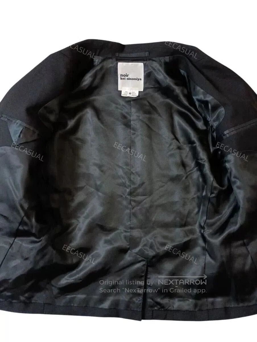 Noir Kei Ninomiya Black Wool Suit Jacket.