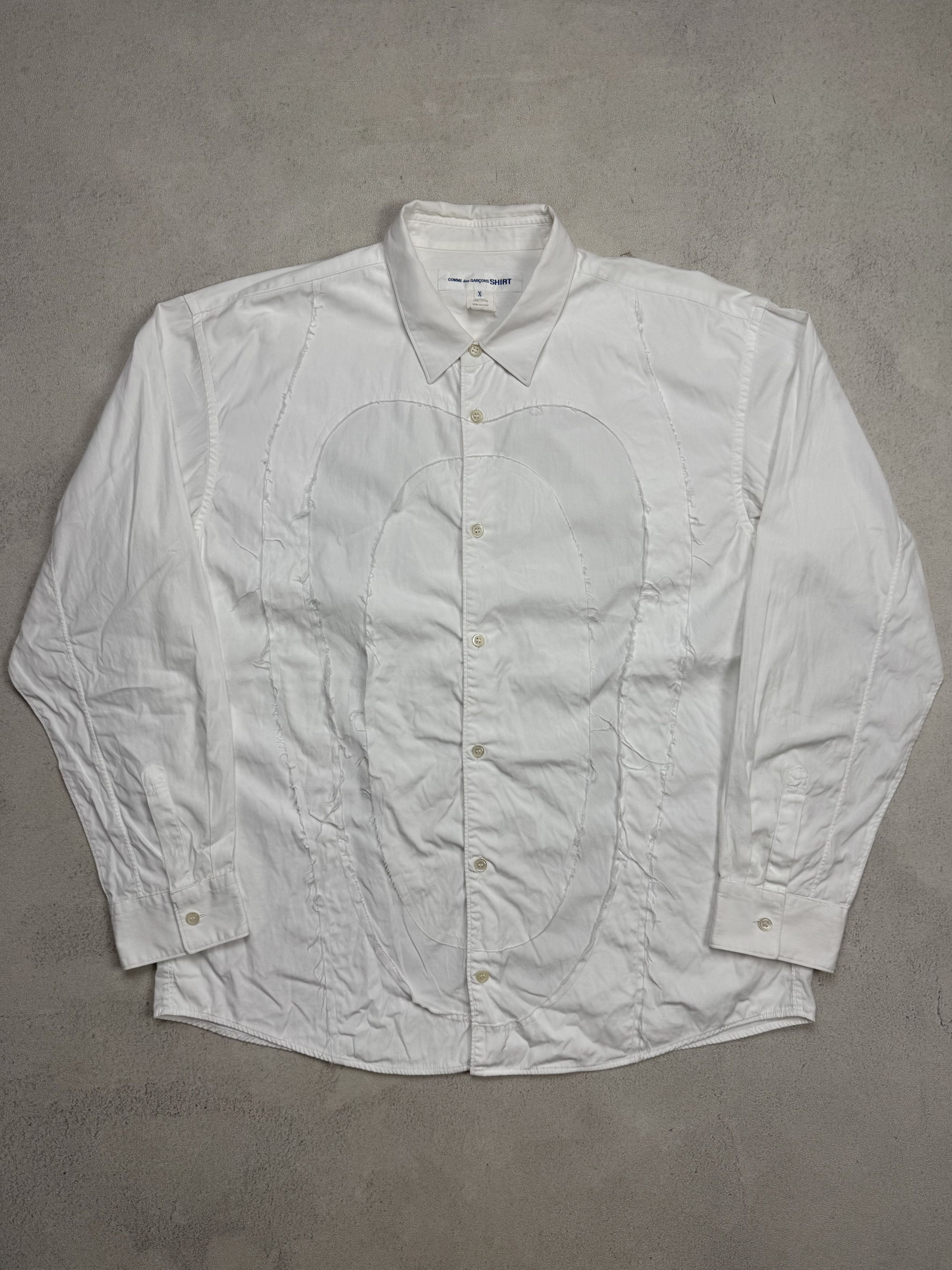 Comme des Garcons Comme Des Garcons Deconstructed Stitch Button Up Shirt Size US L / EU 52-54 / 3 - 1 Thumbnail