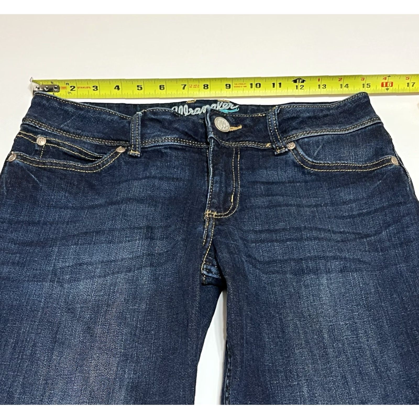 Wrangler Wrangler Retro Jeans Women 7/8x34 Blue Sadie Boot Cut Denim Casual Western Cowgirl Wrangler Retro Womens Jeans 30x33 Bootcut Low Rise Size 28" / US 6 / IT 42 - 3 Thumbnail