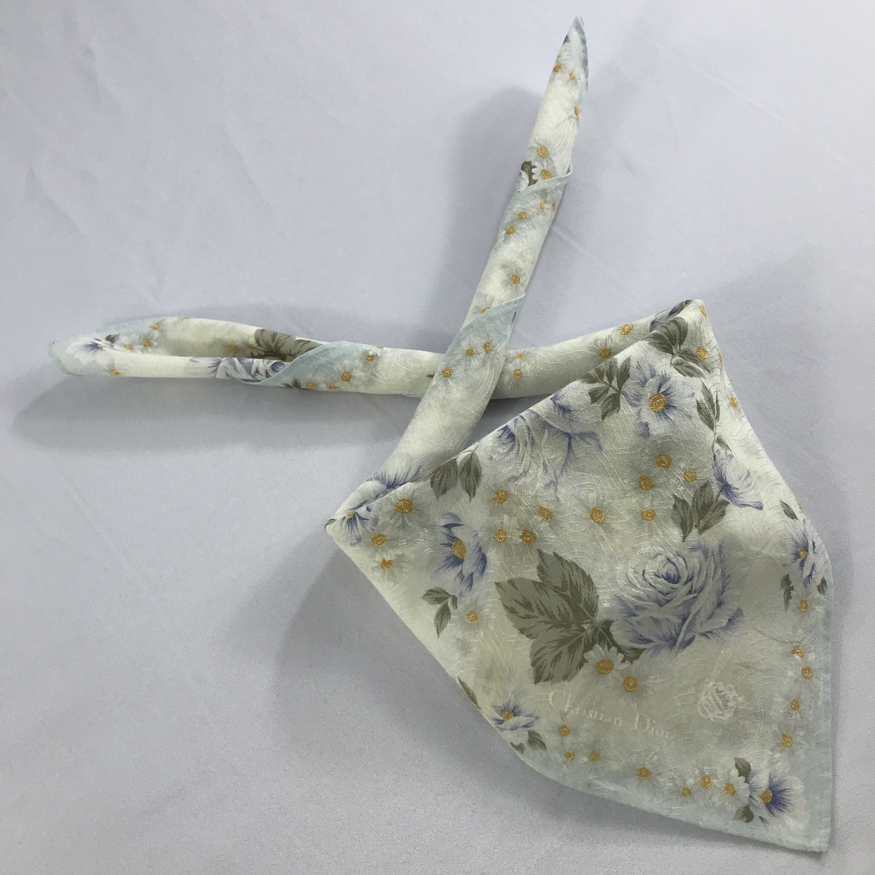 Vintage Christian Dior Bandana / Handkerchief / Neckerchief - S2579 Size ONE SIZE - 4 Thumbnail