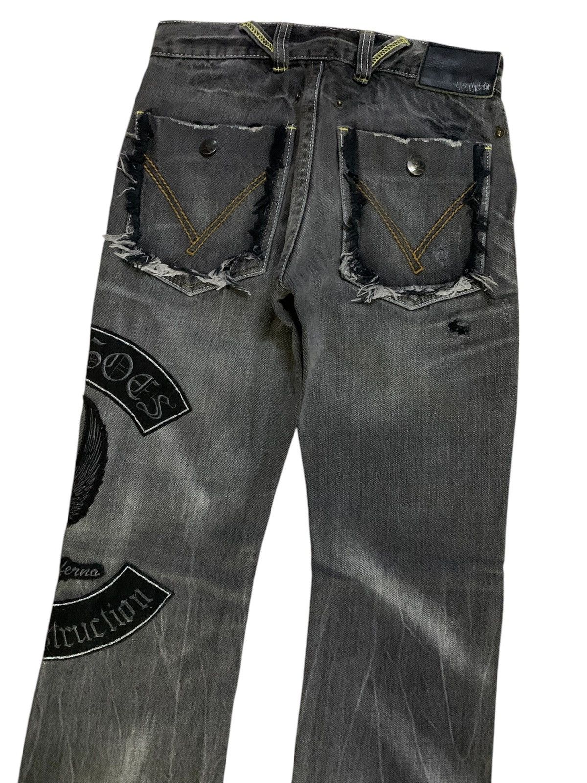 Hysteric Glamour 💥Avant-Garde Flare Denim Size US 29 - 5 Thumbnail