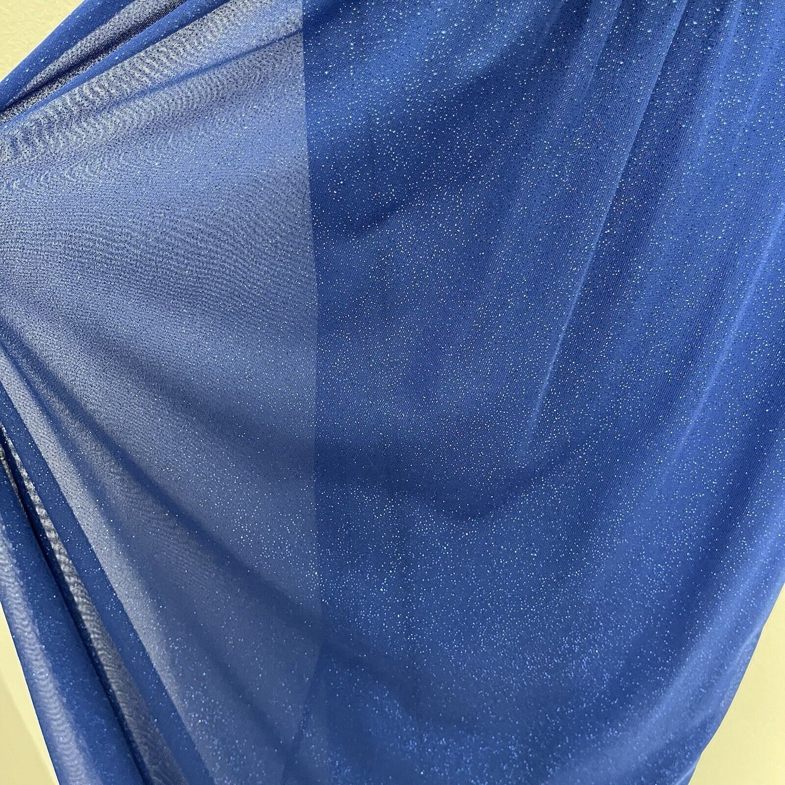 Vintage Sweet Storm | Blue Shimmer Keyhole Maxi Party Dress vintage Size S / US 4 / IT 40 - 5 Thumbnail