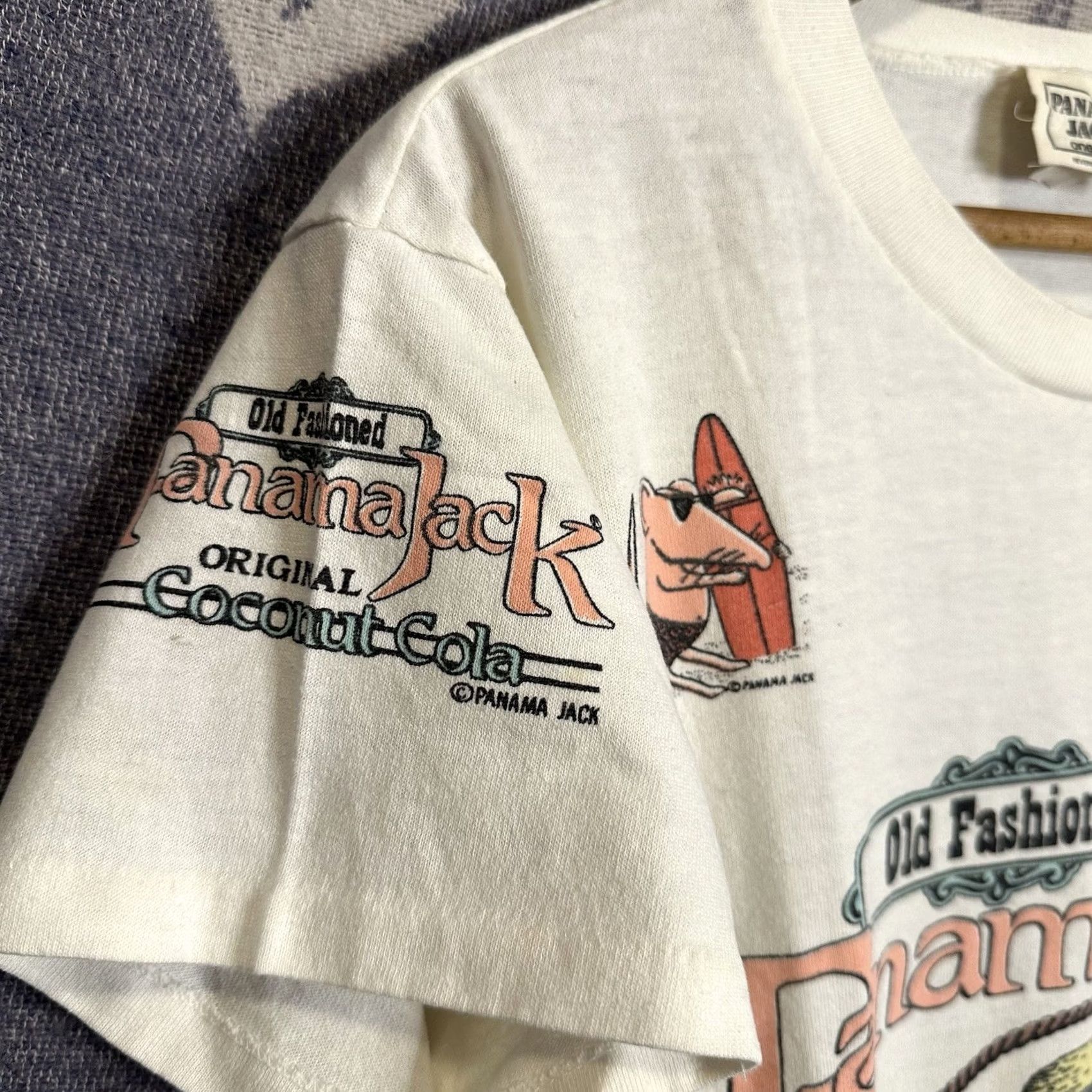 Panama Jack VINTAGE Panama Jack T-Shirt Unisex Adults Beach White 80s 90s Graphic Print Logo Crew Neck Short Sleeve S Size US S / EU 44-46 / 1 - 3 Thumbnail