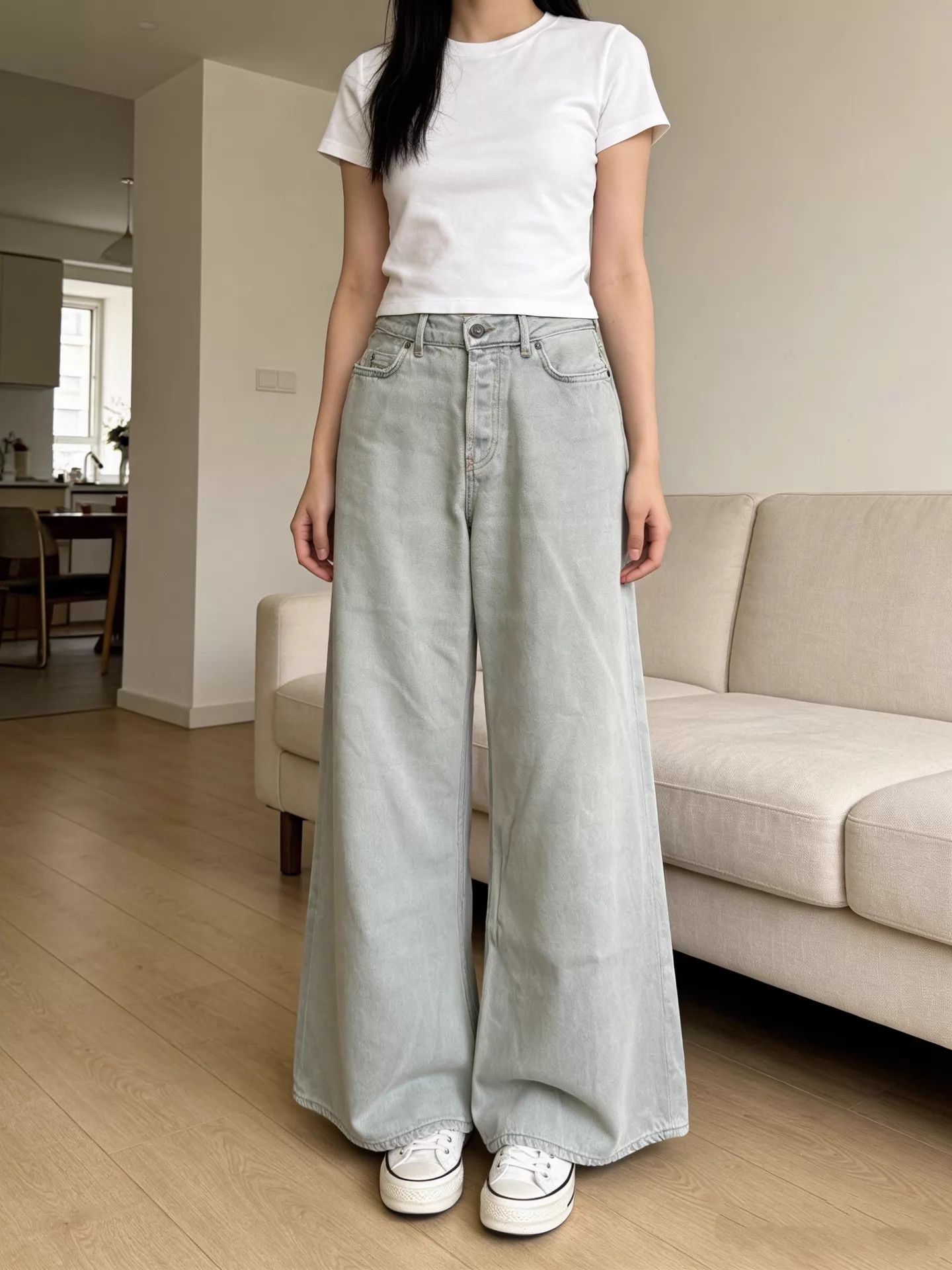 Acne Studios Acne Studios light blue wide-leg jeans 26 Size 24" / US 00 / IT 34 - 1 Thumbnail