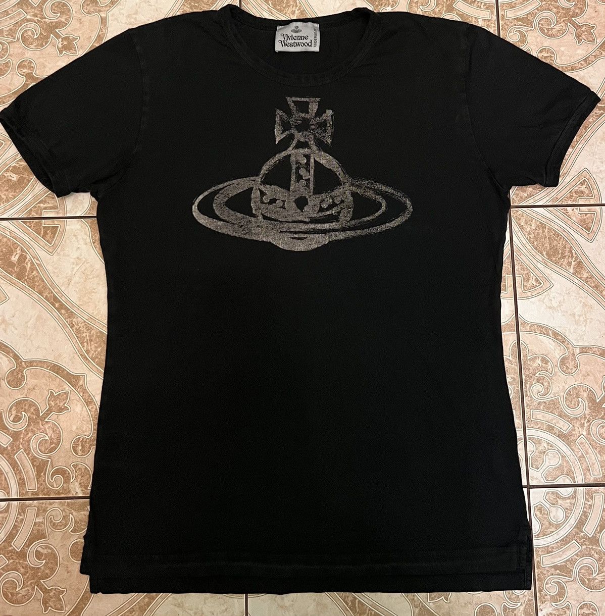 ヴィヴィアンBatterseaPowerStationビッグマンT Body Builder ビッグTシャツ(ブラック)（メンズ）（2612352029