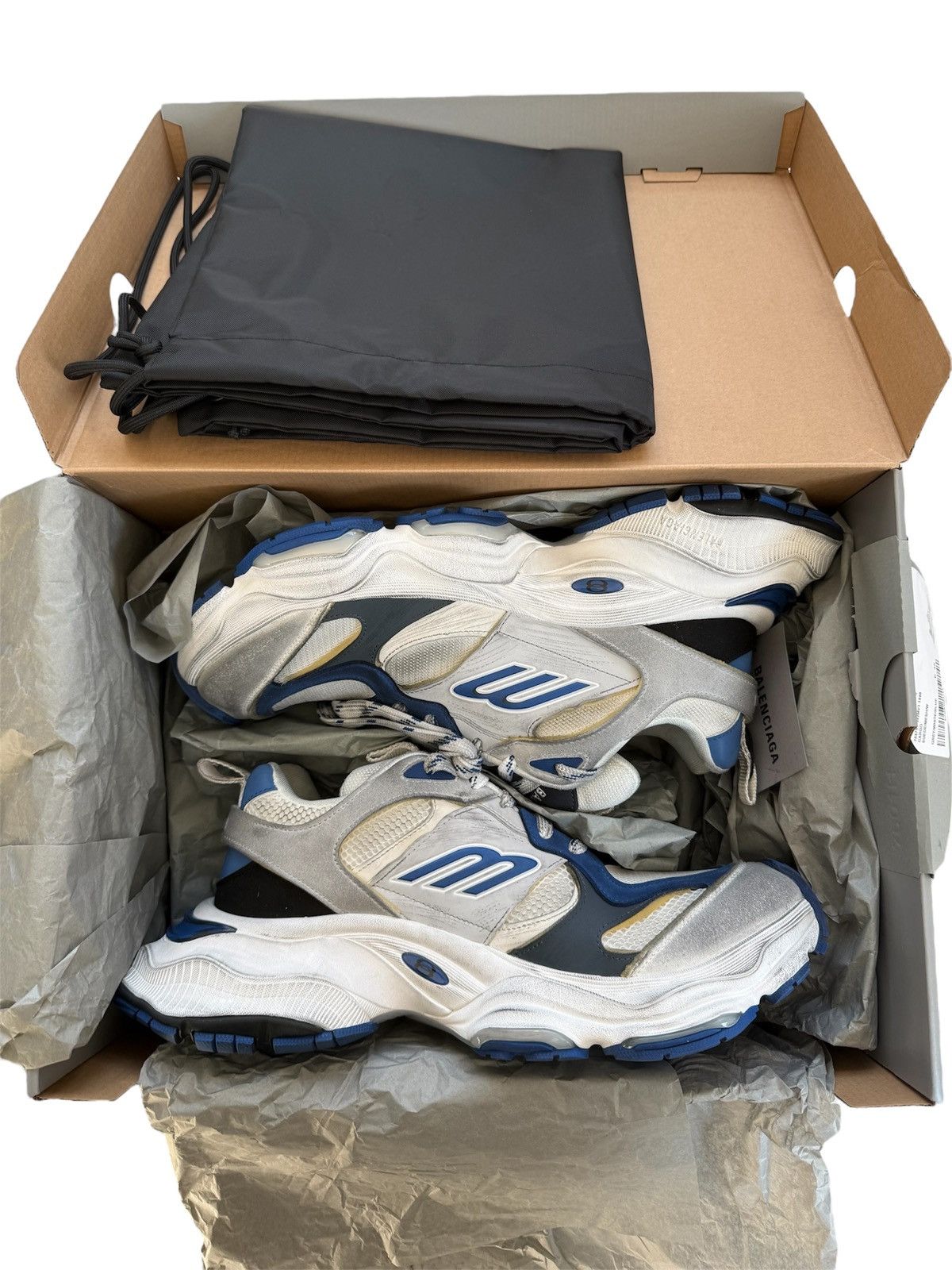 Balenciaga Balenciaga Cargo Blue / Grey Size US 13 / EU 46 - 15 Thumbnail
