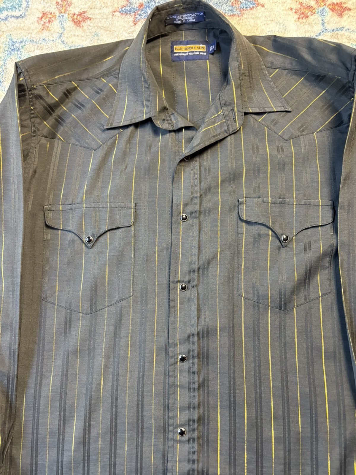Panhandle Slim Vintage Panhandle Slim Pinstriped Button-up Shirt Large Size US L / EU 52-54 / 3 - 4 Thumbnail