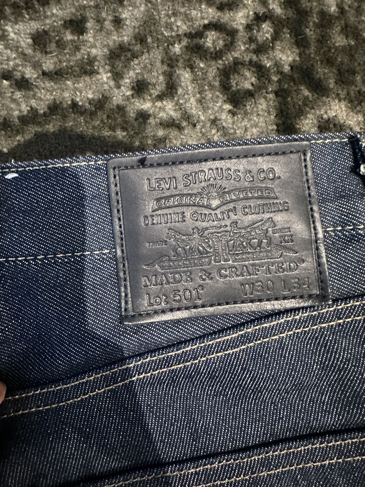 Levi's Levis 501 blue tab organic cotton blend Size US 30 / EU 46 - 7 Thumbnail