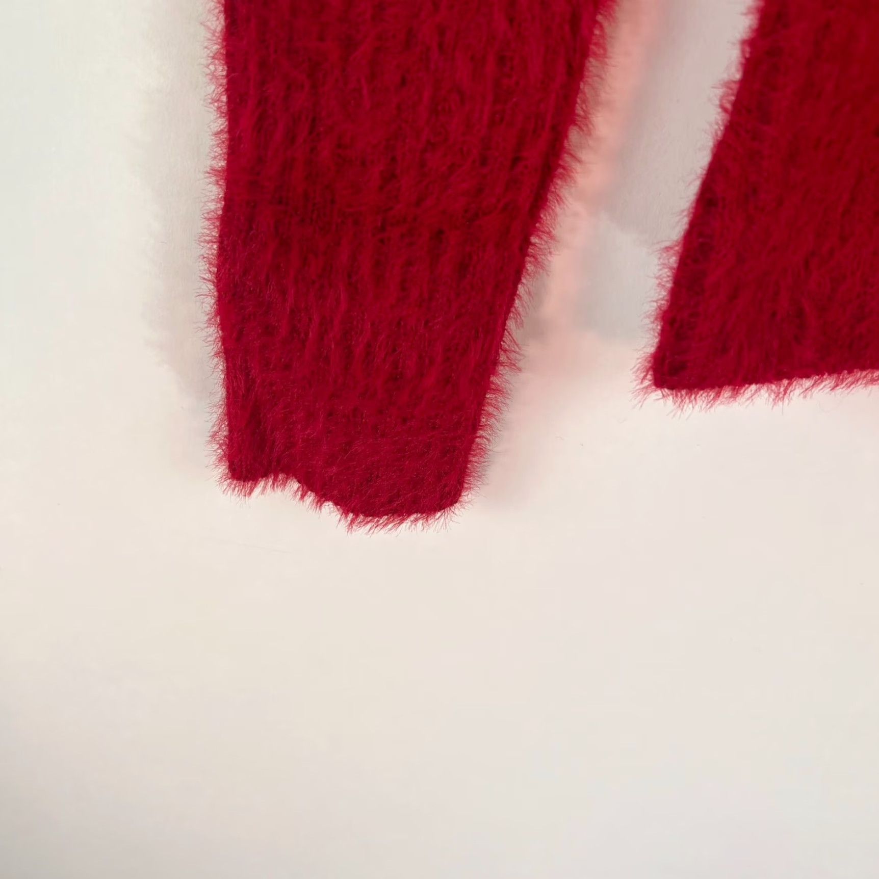 Vintage VINTAGE Women's Sweater Size L Red Heavy Knit Acrylic Nylon Pullover Fall Winter 90s Size L / US 10 / IT 46 - 4 Thumbnail