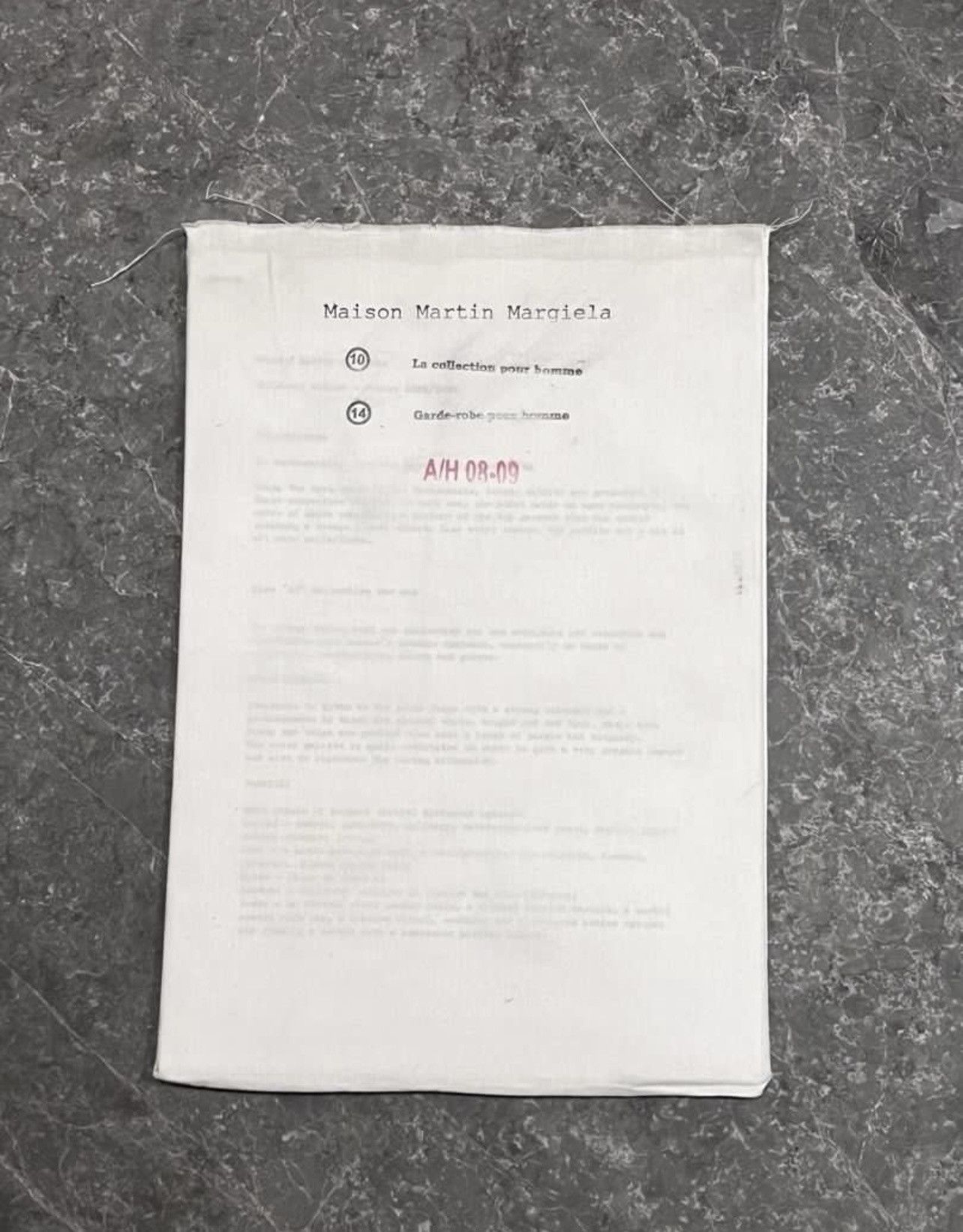 Maison Margiela 🔥 Rare! 2008-09 AW Margiela line 10 14 line book Size ONE SIZE - 2 Thumbnail