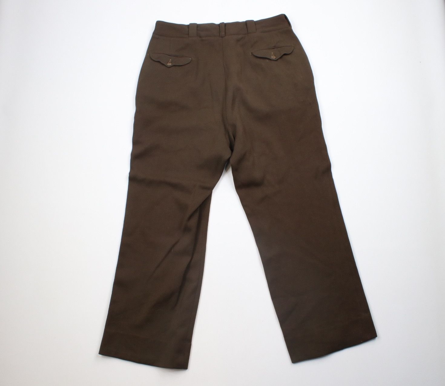 Vintage Vintage 50s Military Wool Blend Wide Leg Pants Trousers Size US 36 / EU 52 - 11 Thumbnail