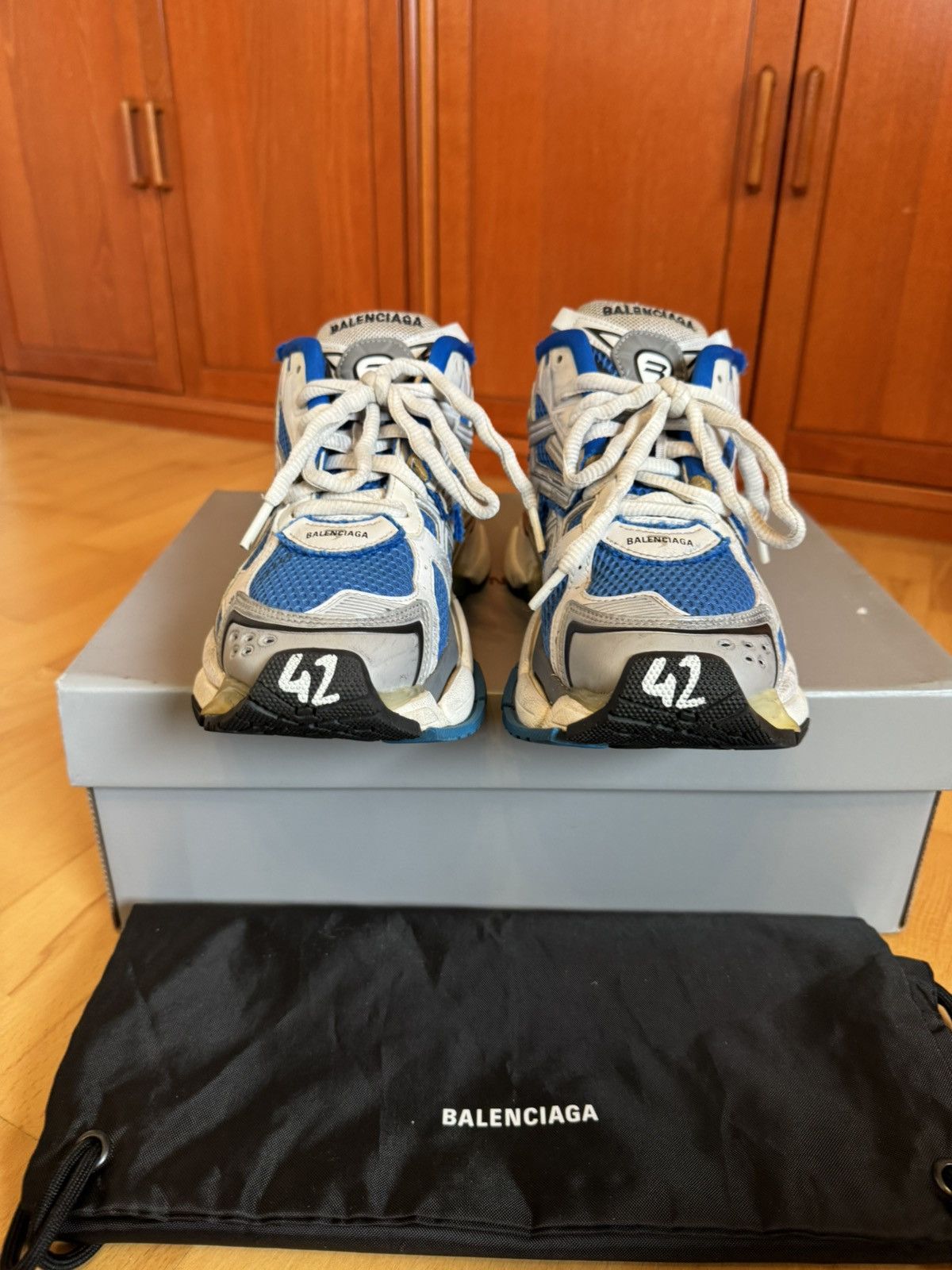 Balenciaga Balenciaga Runner Blue White Size US 9 / EU 42 - 6 Thumbnail