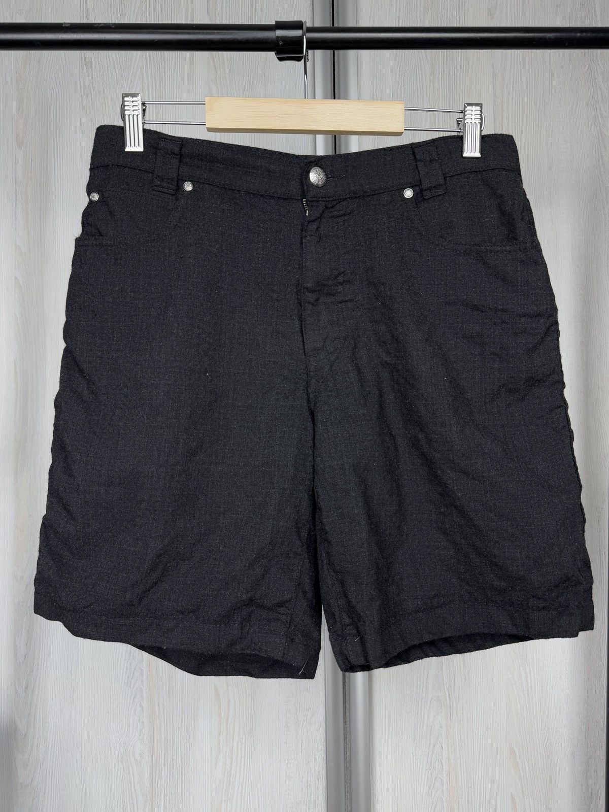 Versace Versace Classic v2 dark grey vintage unisex wool shorts 32 Size 32" / US 10 / IT 46 - 3 Thumbnail