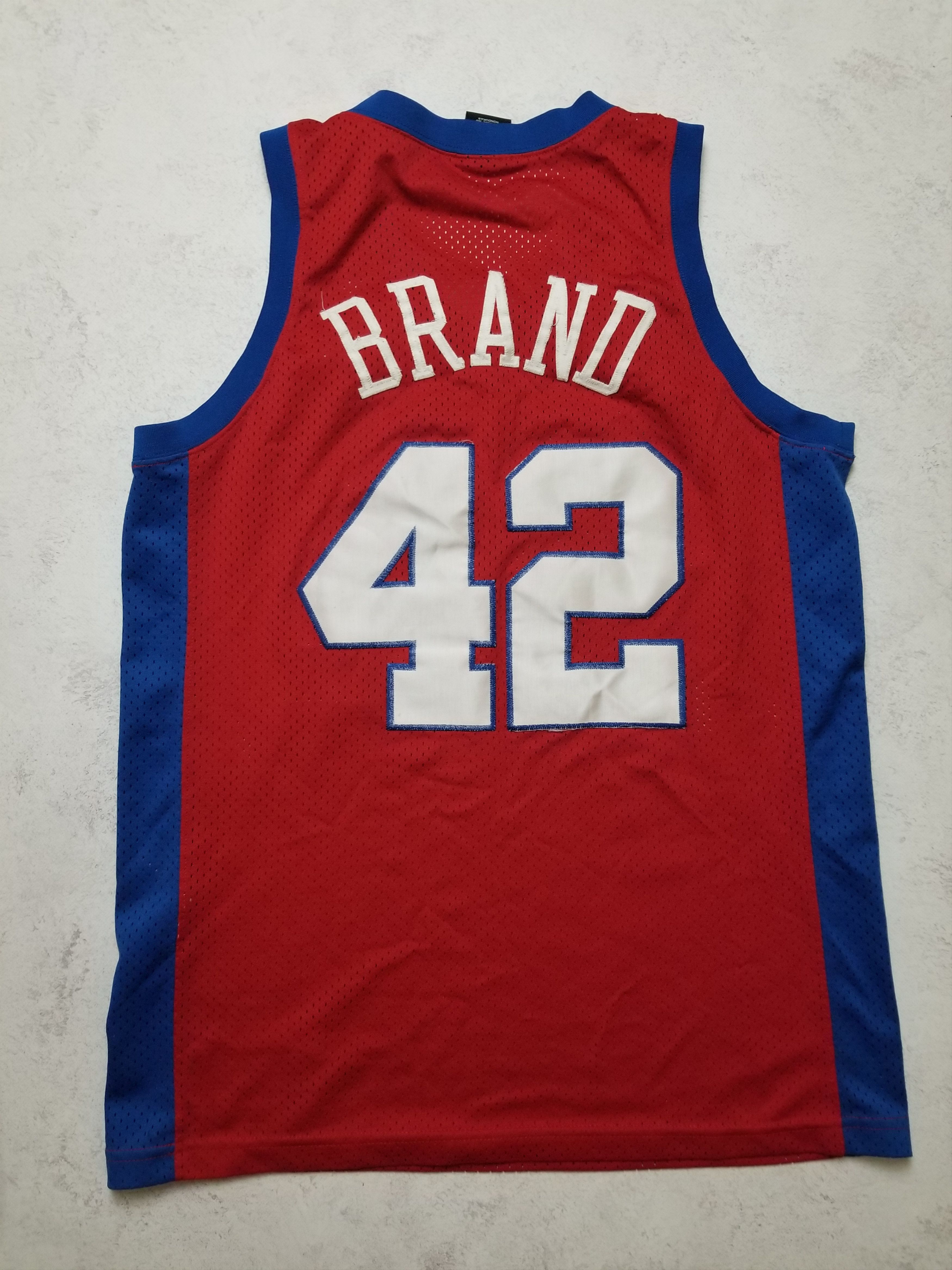 Nike VTG Elton Brand Los Angeles Clippers #42 Red and Blue Jersey Size US S / EU 44-46 / 1 - 1 Thumbnail