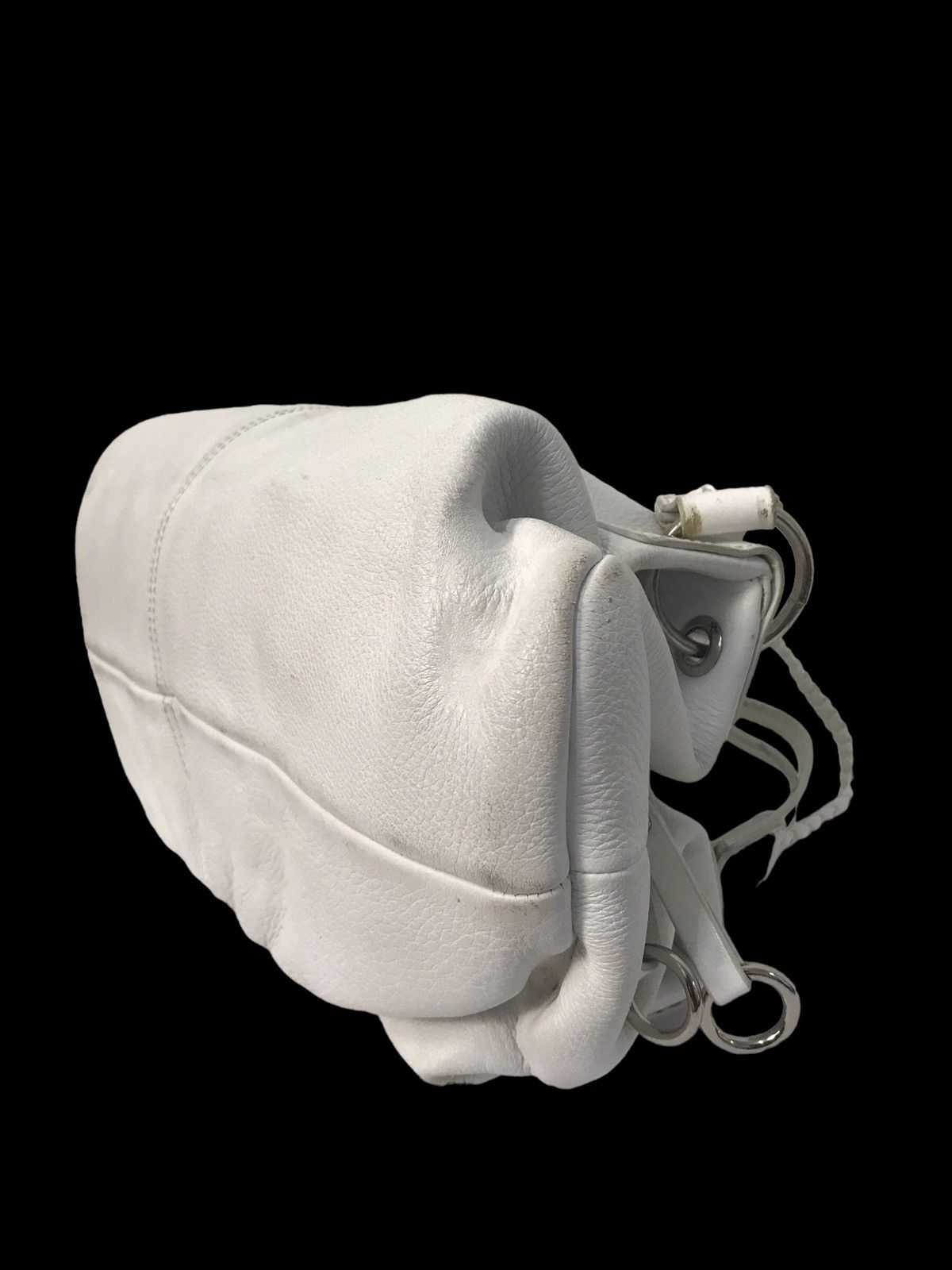 If Six Was Nine × Japanese Brand × KMRii Diana White Leather Shoulders Bag Size ONE SIZE - 11 Thumbnail