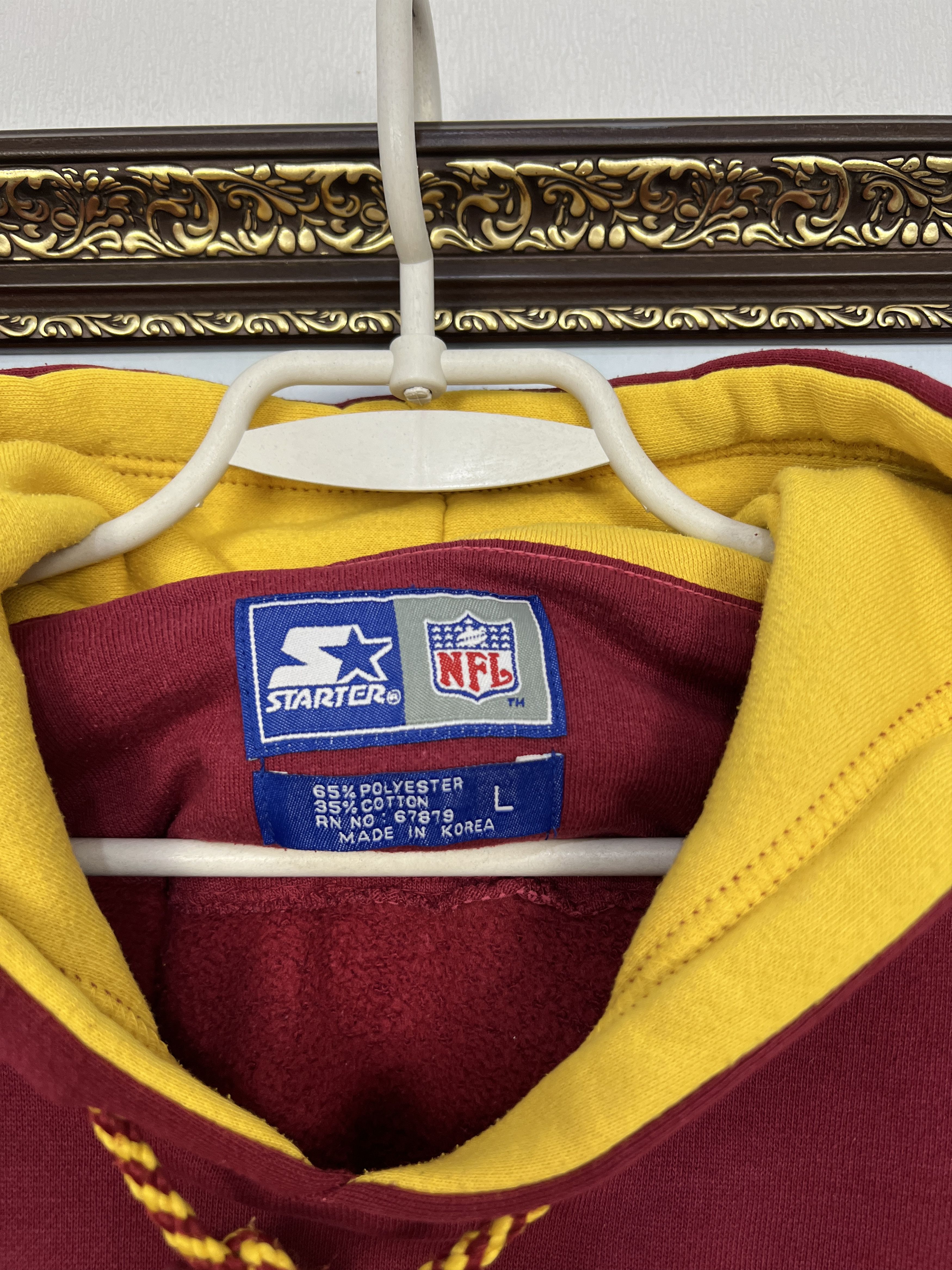Starter Vintage 90's Starter Redskins Commanders Hoodie Mens NFL Size US L / EU 52-54 / 3 - 9 Thumbnail