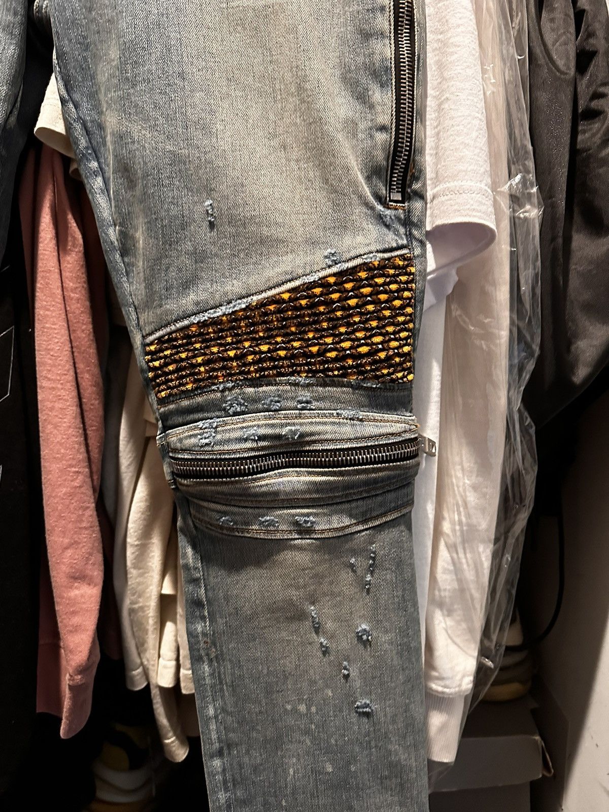 Amiri Blue Velvet PJ MX2 Jeans Size US 36 / EU 52 - 2 Thumbnail