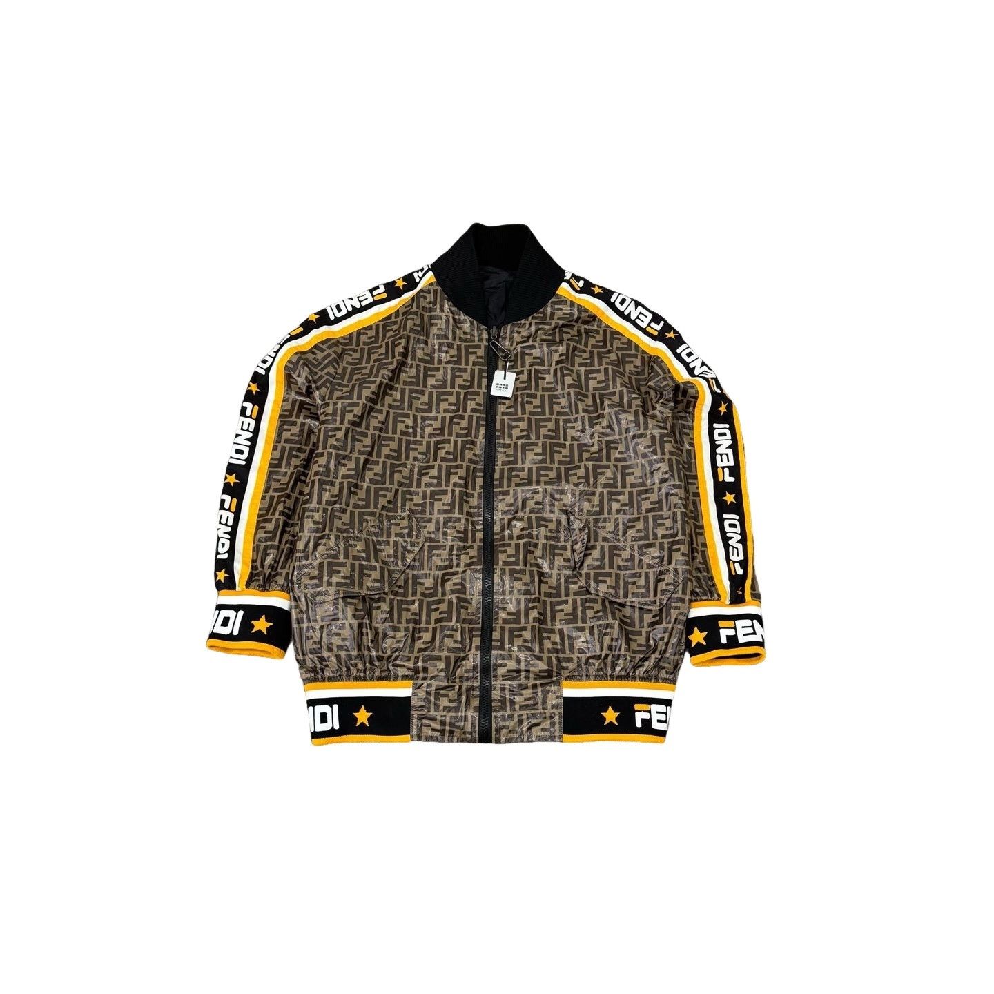 Fendi Fendi Zucca Monogram Tape Logo Bomber Jacket IT 40 Size S / US 4 / IT 40 - 1 Thumbnail