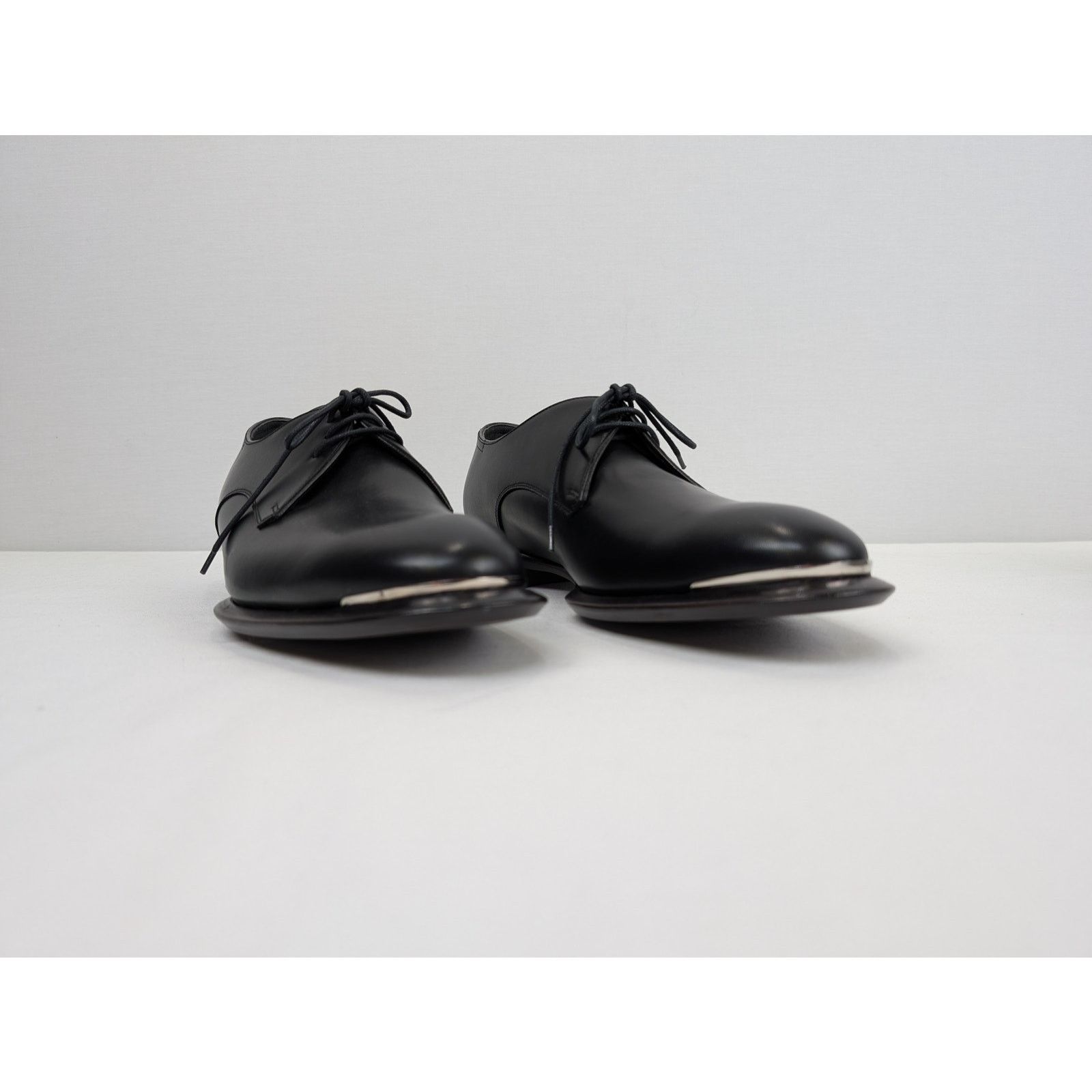 Alexander McQueen o1rshd1 Scarpa Pelle S.Cuoio Calf Boots Shoe in Black Size US 10 / EU 43 - 6 Thumbnail