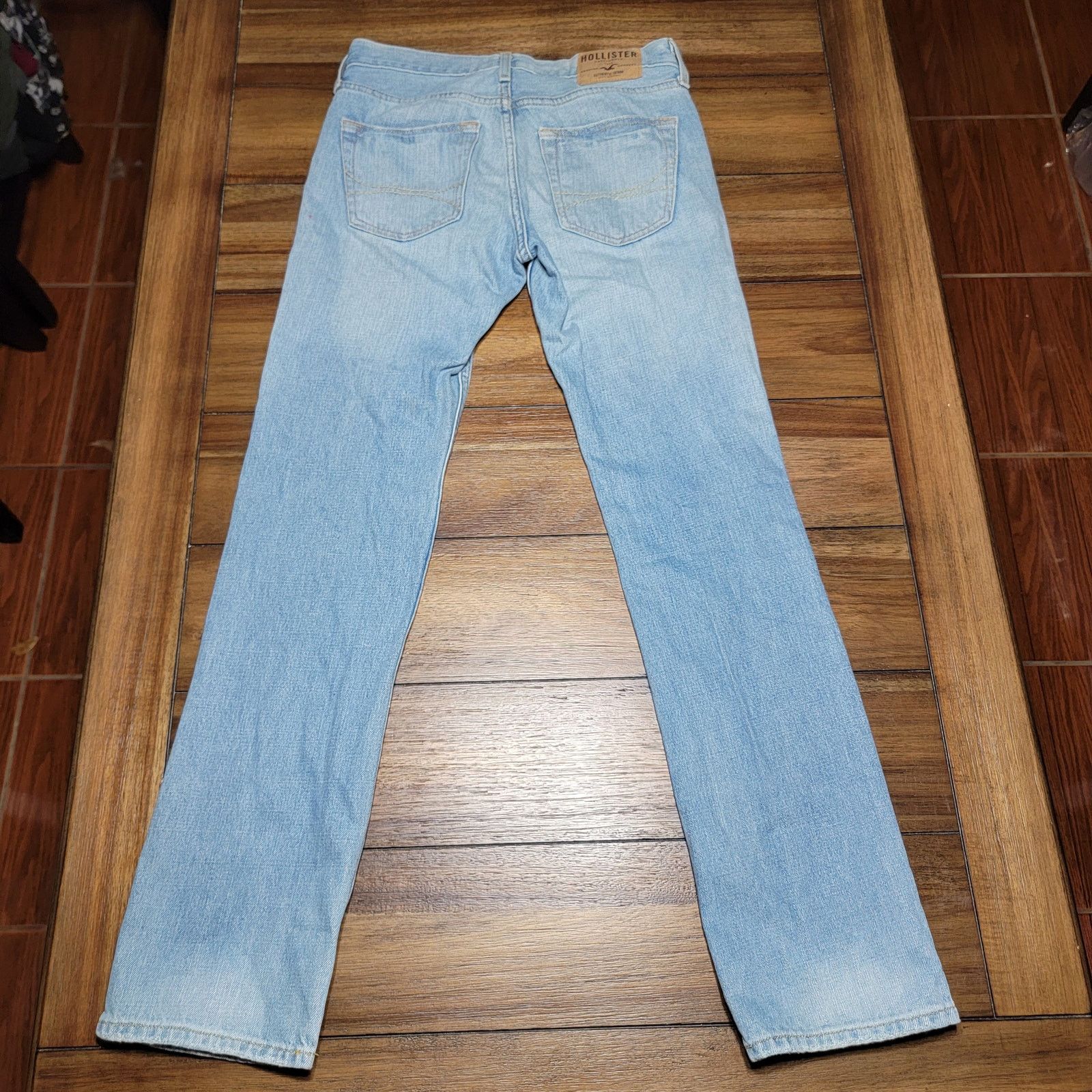 Hollister Hollister Straight Denim Jeans w/ Button Fly -Size W29 X L32 Size 30" / US 8 / IT 44 - 4 Thumbnail