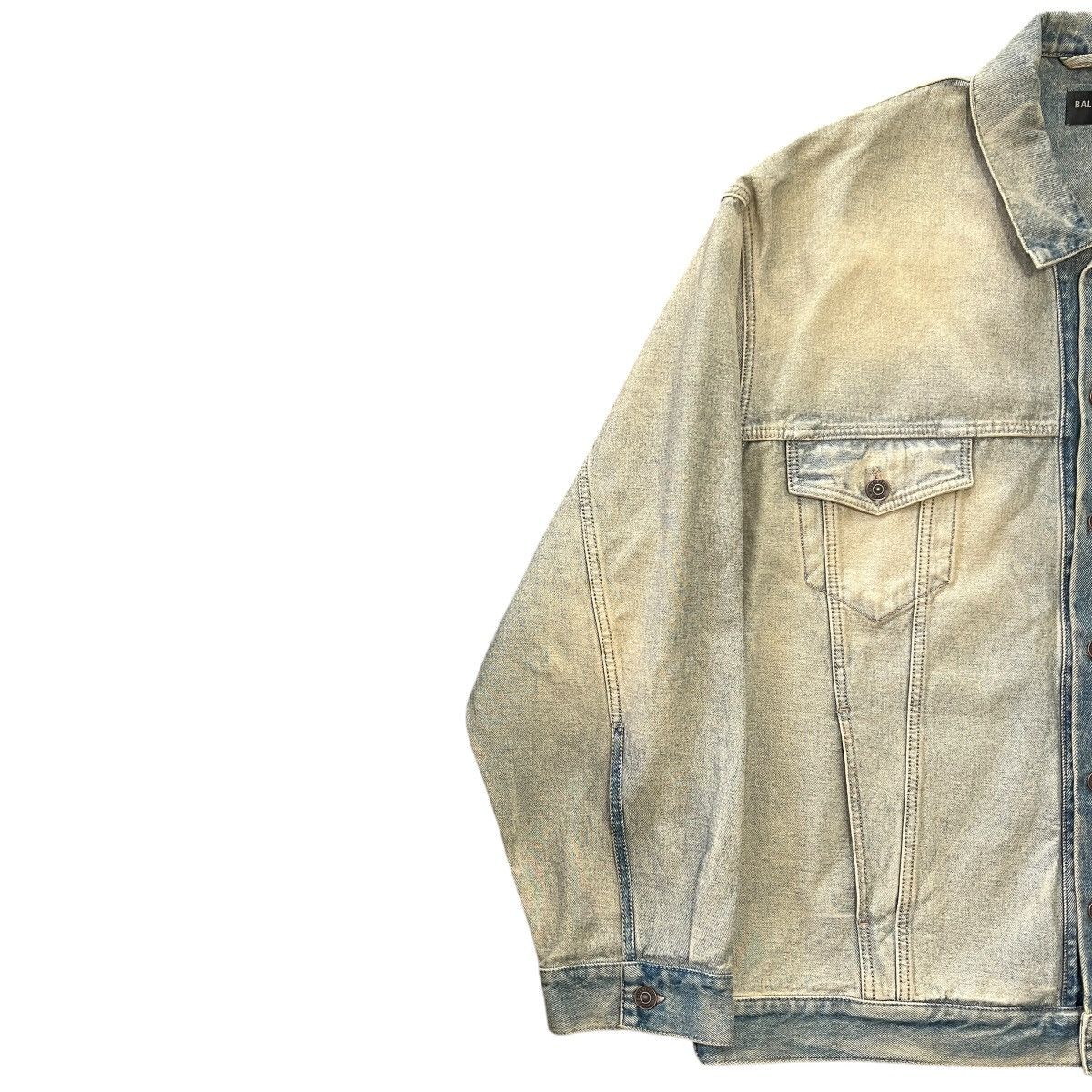 Balenciaga BALENCIAGA 24SS Inside-Out Oversized Organic Denim Jacket Size US L / EU 52-54 / 3 - 3 Thumbnail