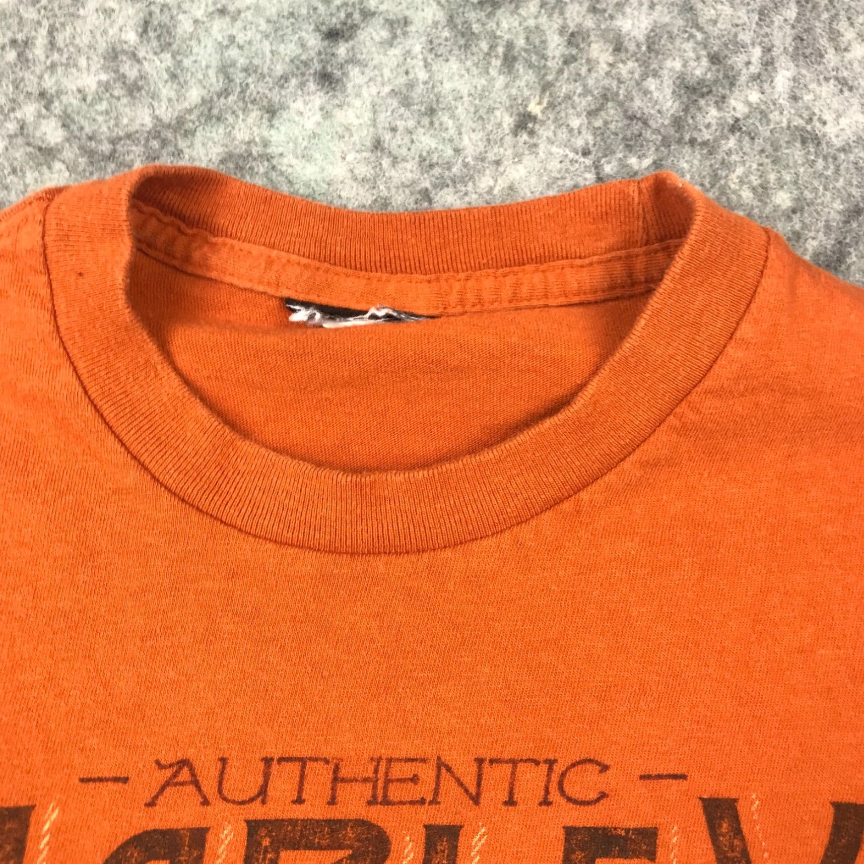 Harley Davidson Harley-Davidson Womens Shirt T-Shirt Small Orange Crew Neck Short Sleeve Slit Sleeve Casual Beach Motorcycle American Logo 90s Size S / US 4 / IT 40 - 5 Thumbnail