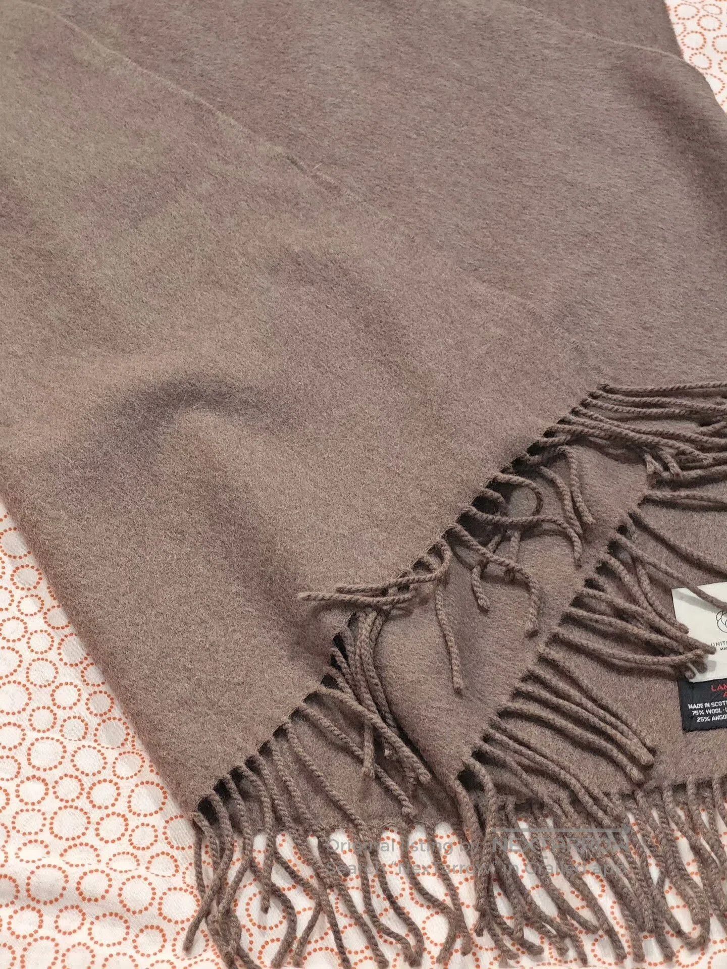 Begg x Co Begg Angora Wool Scarf Shawl. Size ONE SIZE - 5 Thumbnail
