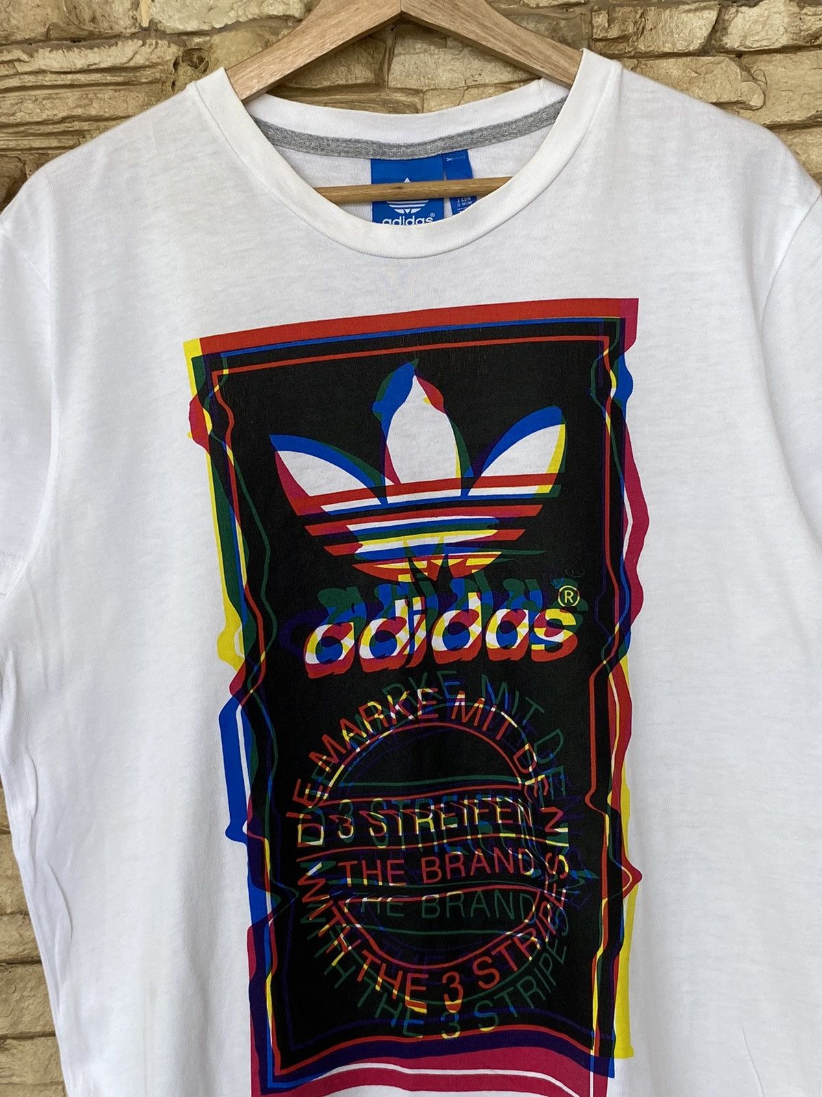 Adidas Adidas Box Logo Tees Size US L / EU 52-54 / 3 - 4 Thumbnail