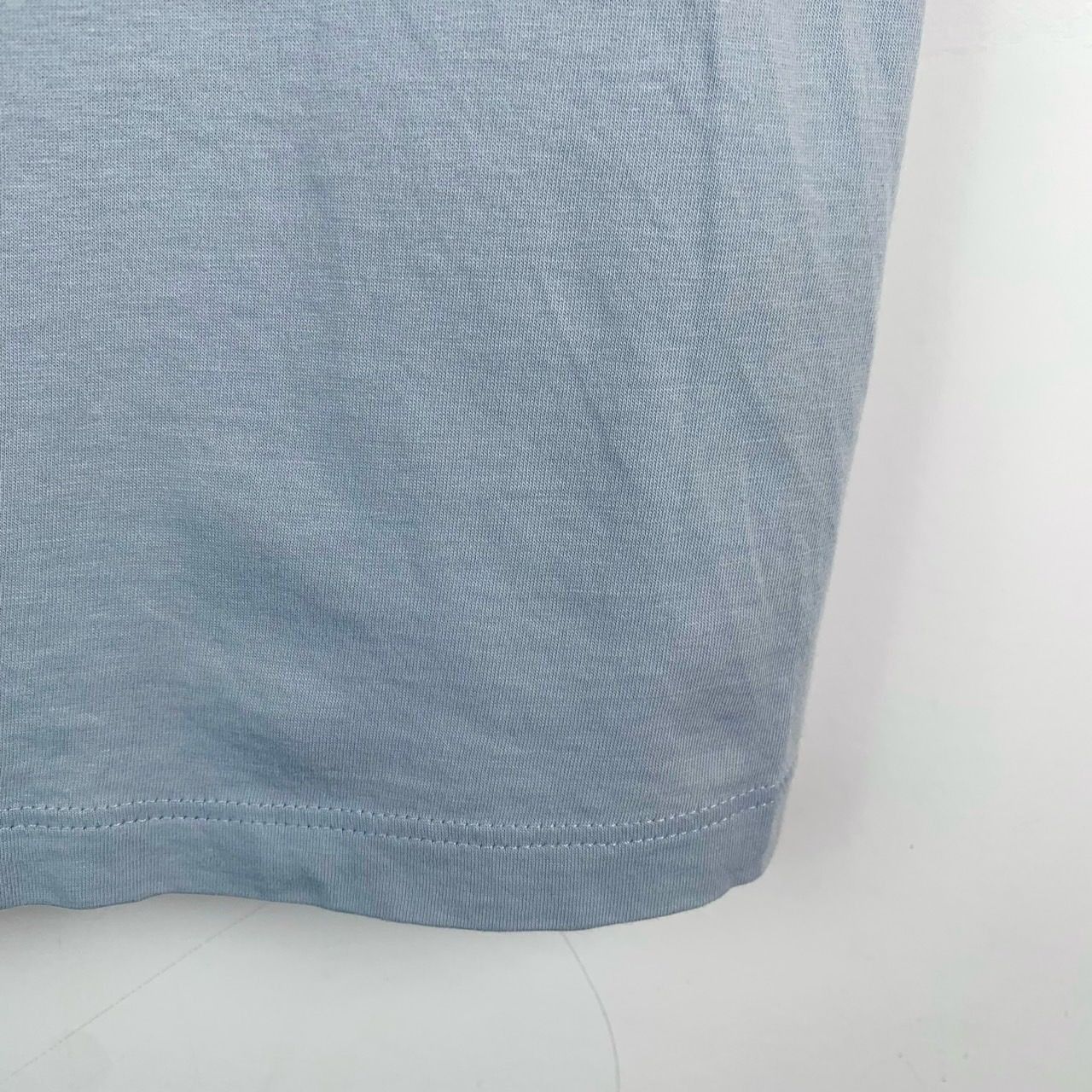 Miu Miu Miu Miu Blue Round Neck Short Sleeve T-Shirt With Ruffled Ho Size S / US 4 / IT 40 - 5 Thumbnail