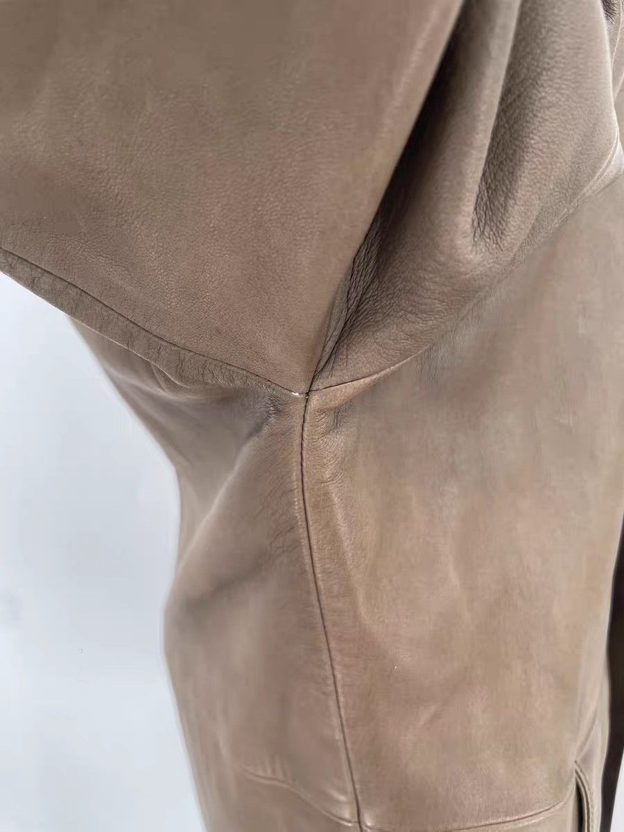 Yves Saint Laurent YSL Vintage Brown Lambskin Leather Jacket. Size S / US 4 / IT 40 - 9 Thumbnail