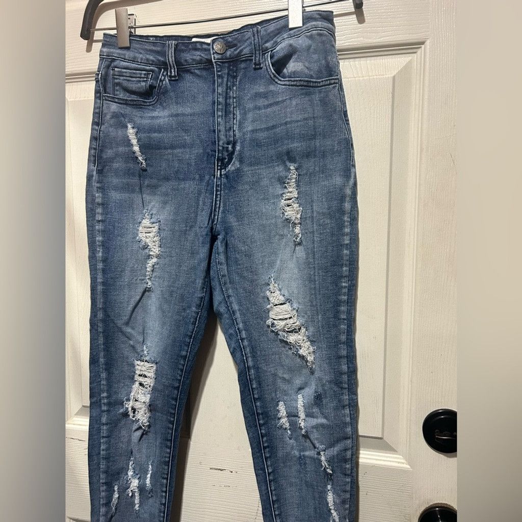 Kancan USA Kancan distressed skinny jeans #Distressed#chic #SkinnyJeans Size 28" / US 6 / IT 42 - 3 Thumbnail