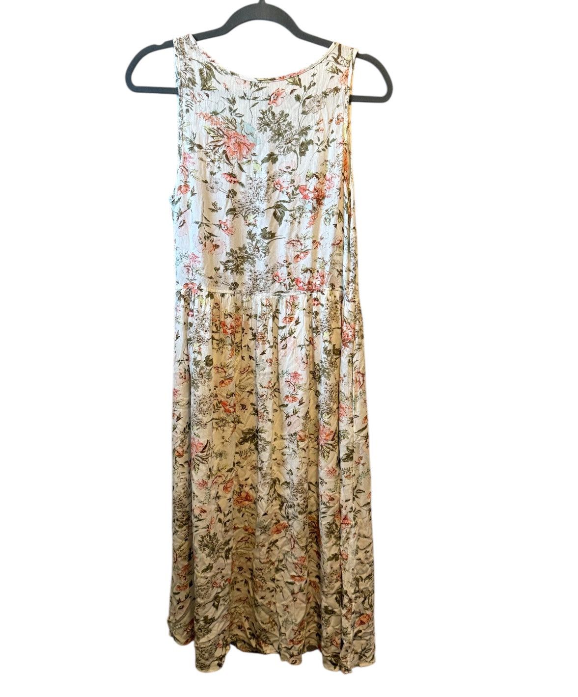 Frye Floral Maxi Dress Sleeveless Gauze Pocket Western Boho