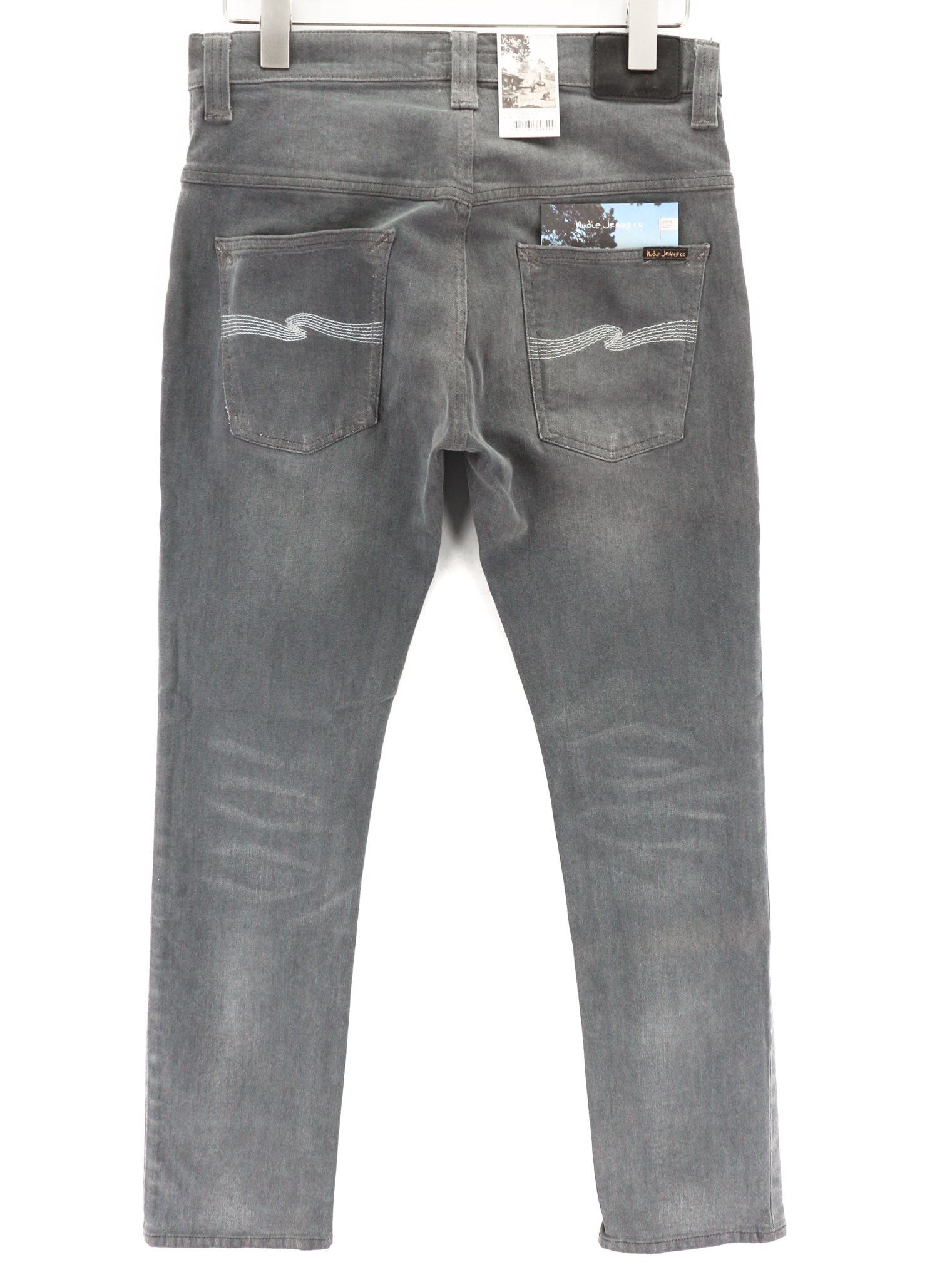 Nudie Jeans THIN FINN W31/L32 Slim Fit Grey Cotton Stretch 80636 Size US 31 - 2 Thumbnail