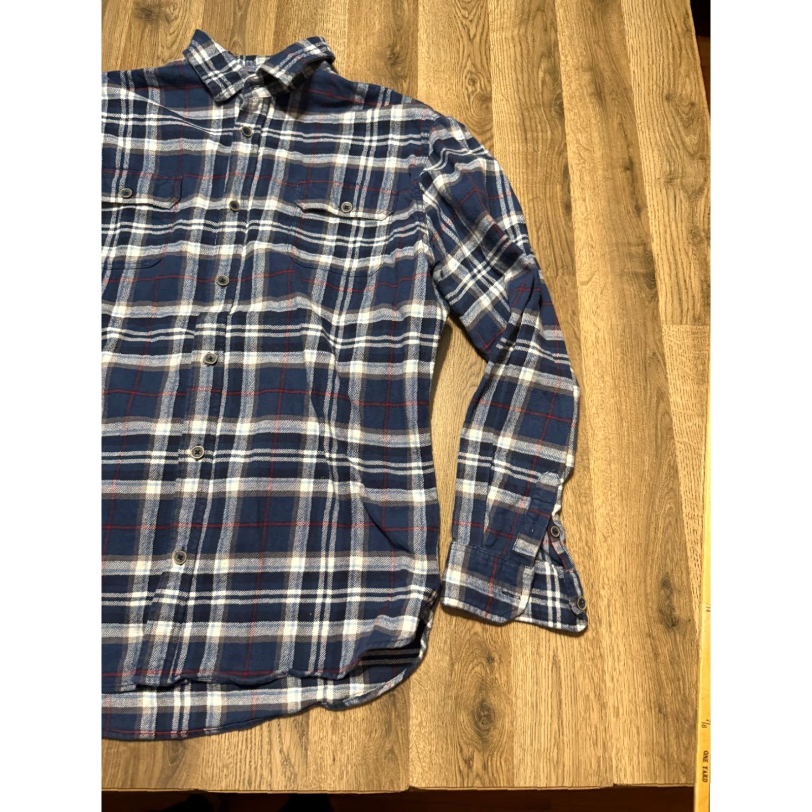 Vintage Jachs Shirt Men's XL Tall Plaid Blue White Red Long Sleeve Button Up Size US XL / EU 56 / 4 - 4 Thumbnail