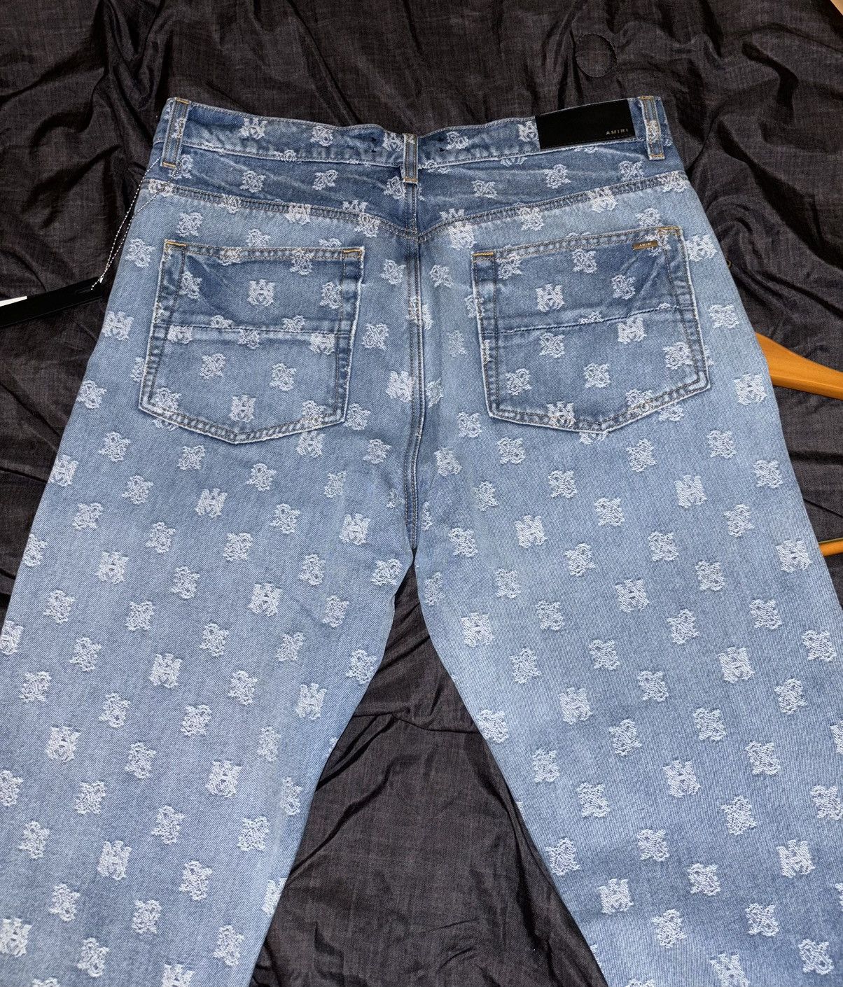 Amiri AMIRI Blue M.A. Paisley Jeans Size 31 Size US 31 - 5 Thumbnail