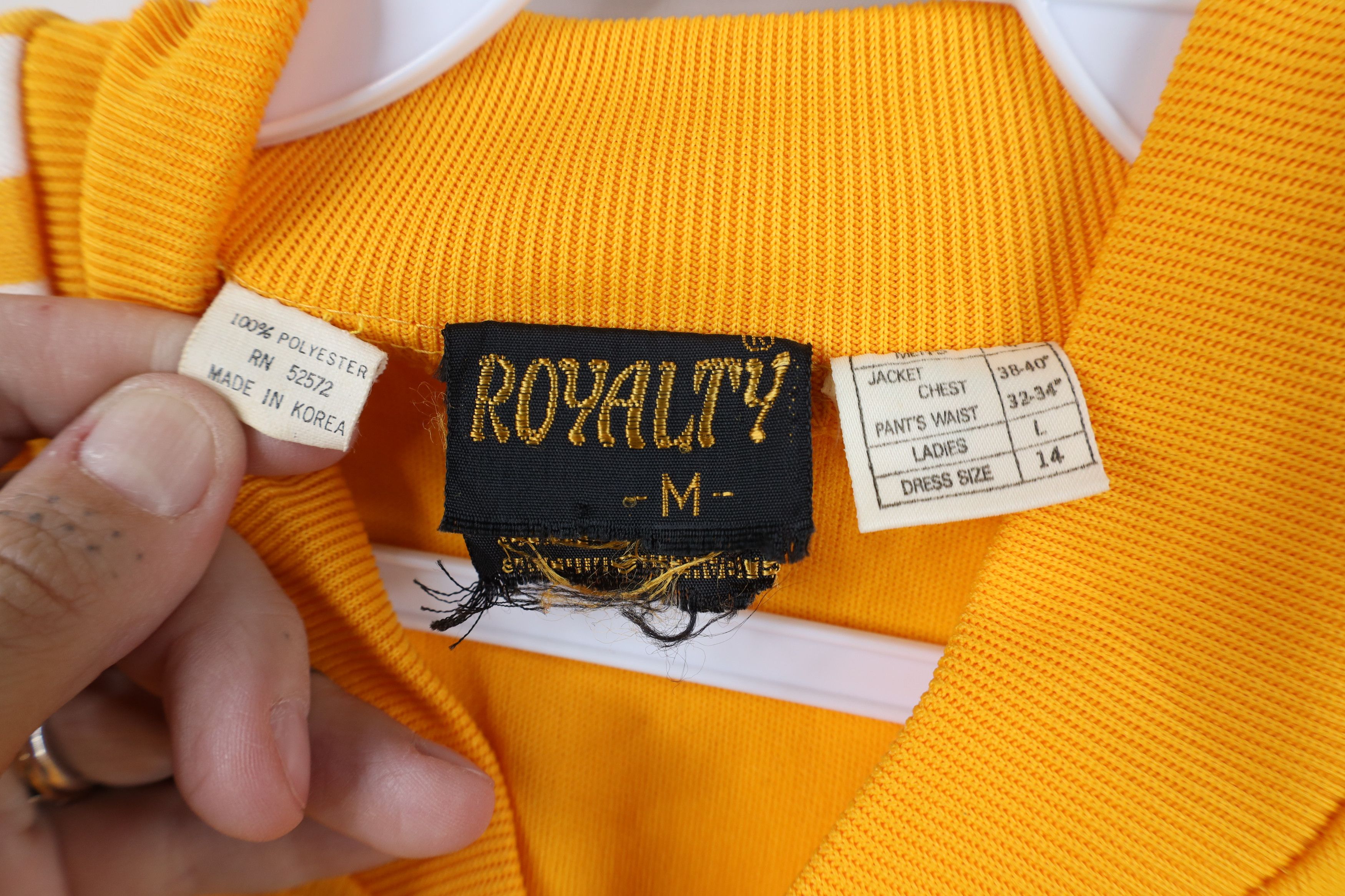 Vintage Vintage 70s Streetwear Striped Warm Up Track Jacket Yellow Size US M / EU 48-50 / 2 - 10 Thumbnail